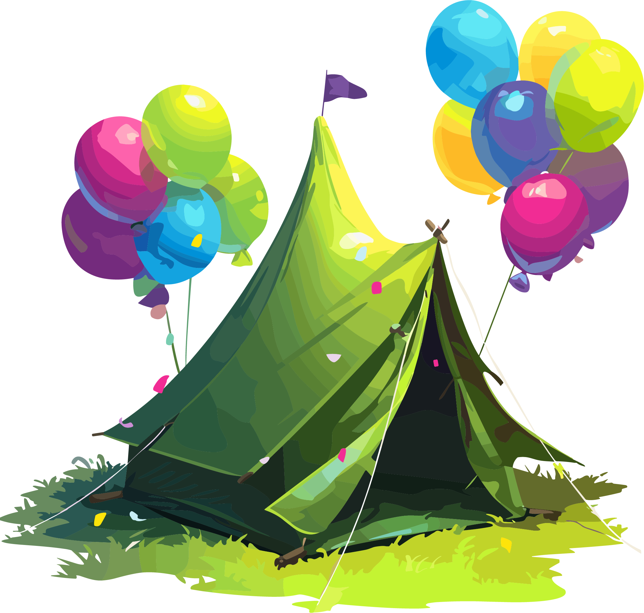 Campus camping tent balloon material
