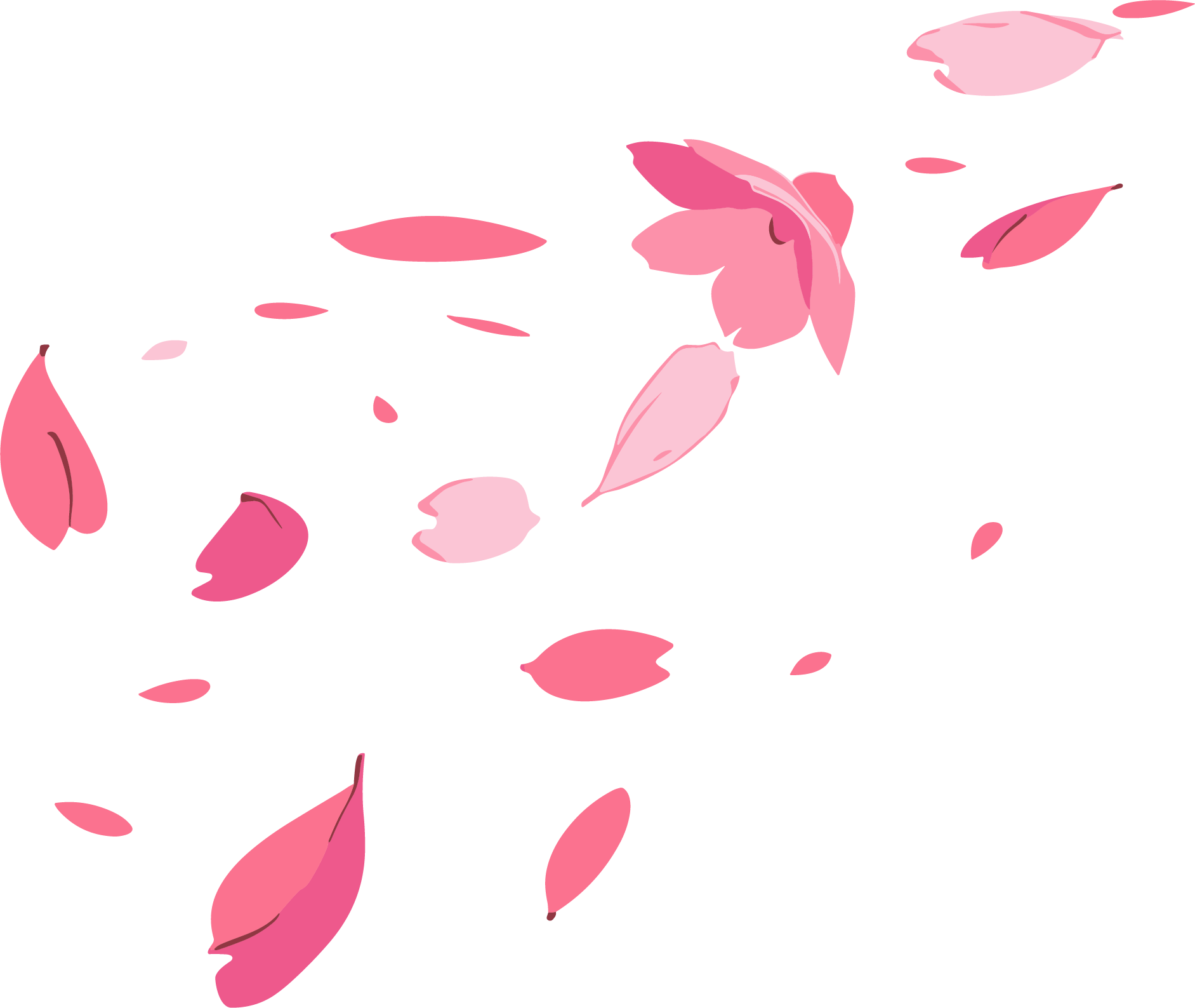 Petal Sticker Vector Illustration