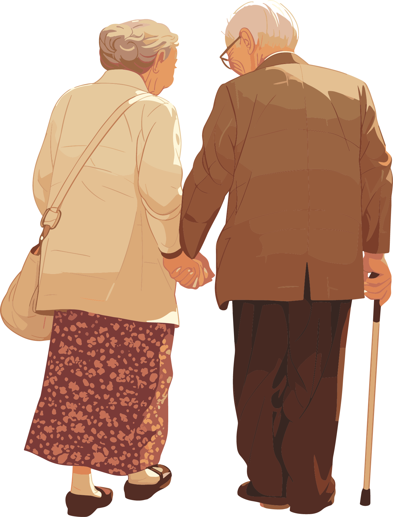 elderly elderly couple element