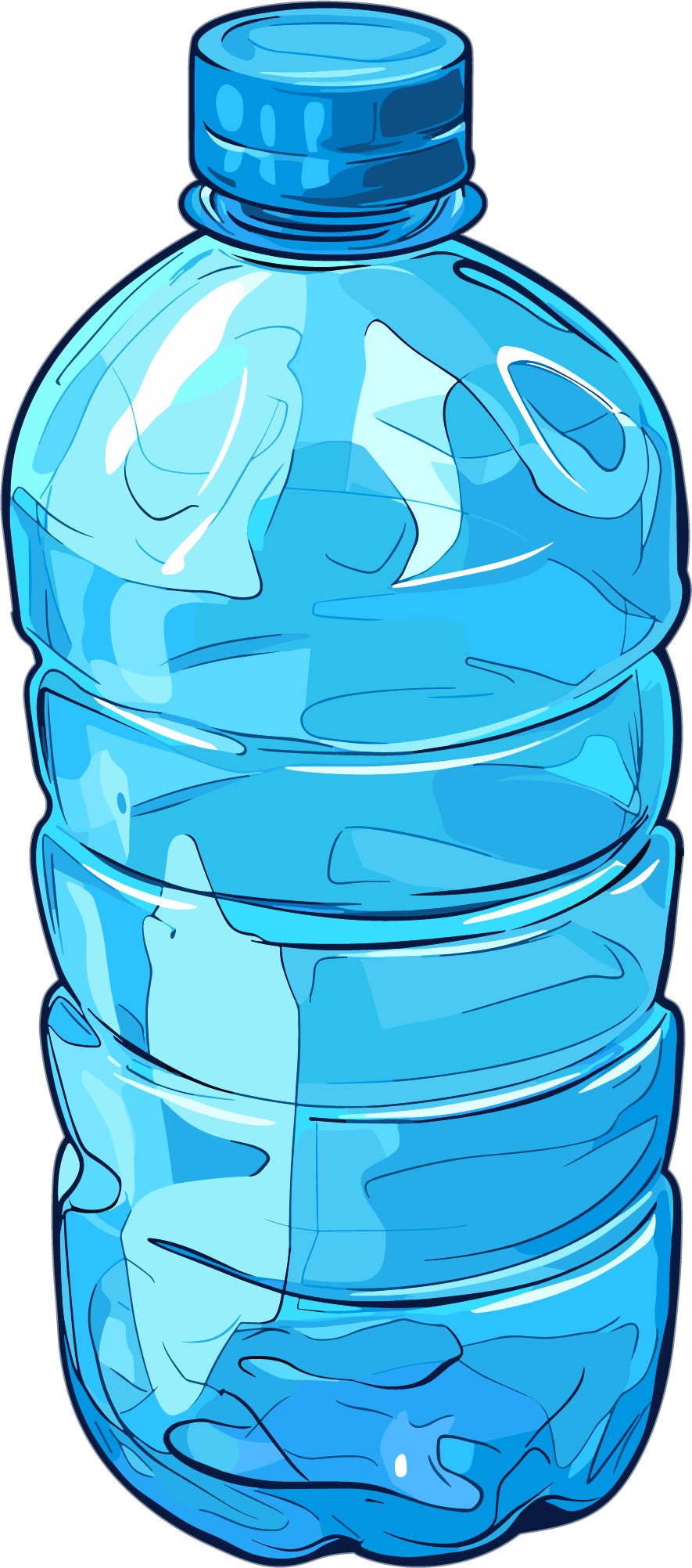 Bottle plastic bottle vector illustration