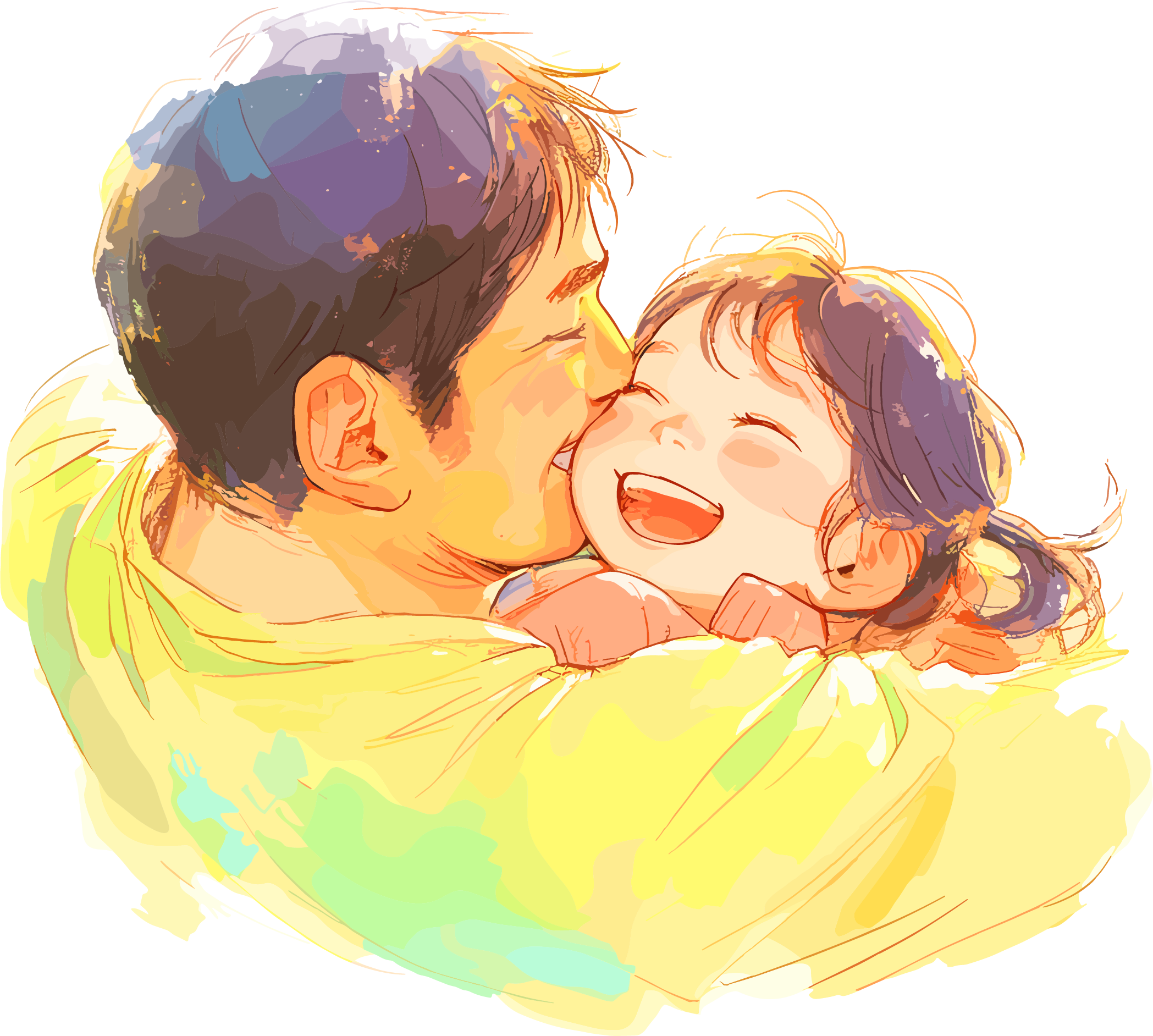 Father and son commercial materials