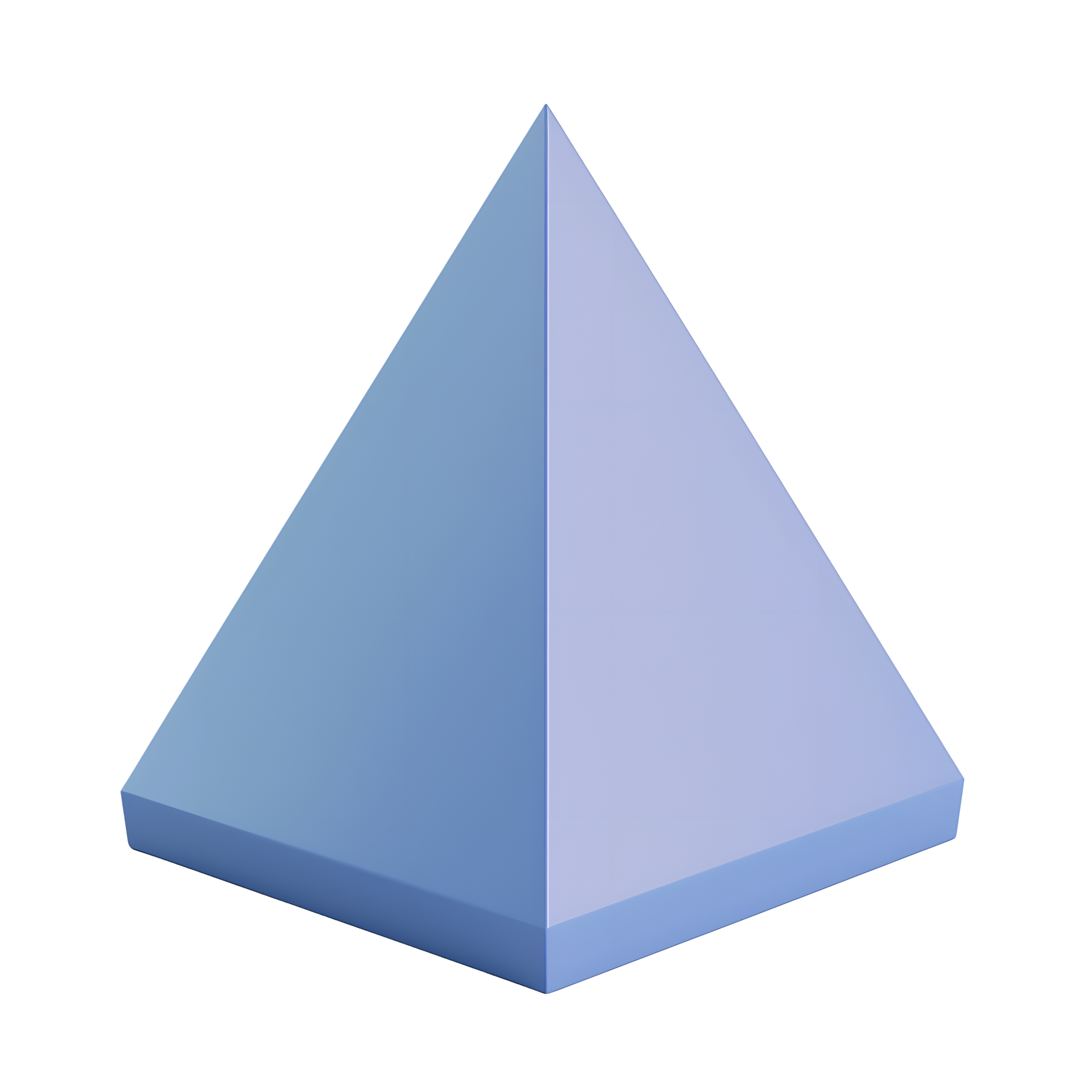 Illustration of a geometric shape: triangular pyramid