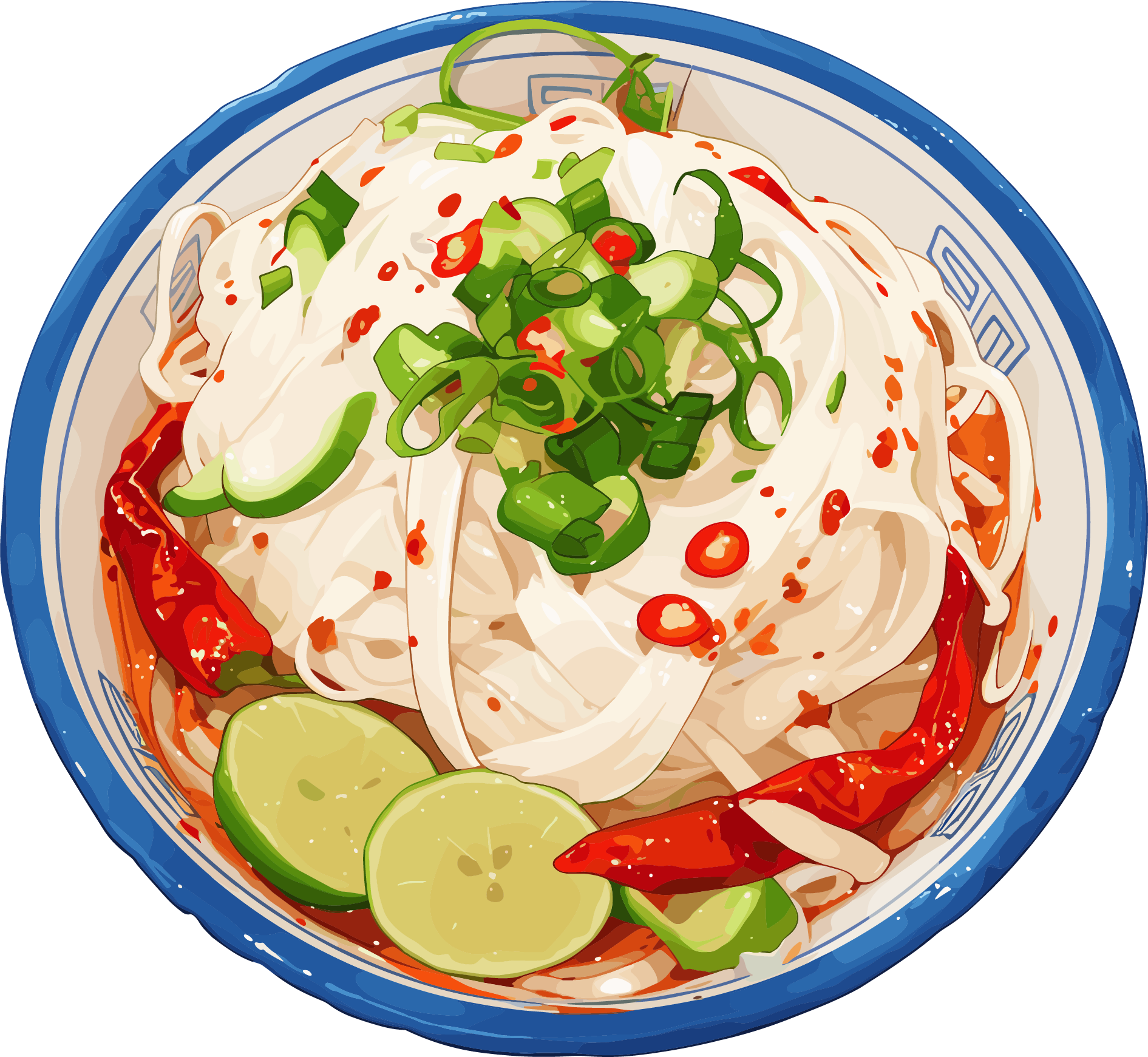 Cold Noodle Creative Design Elements
