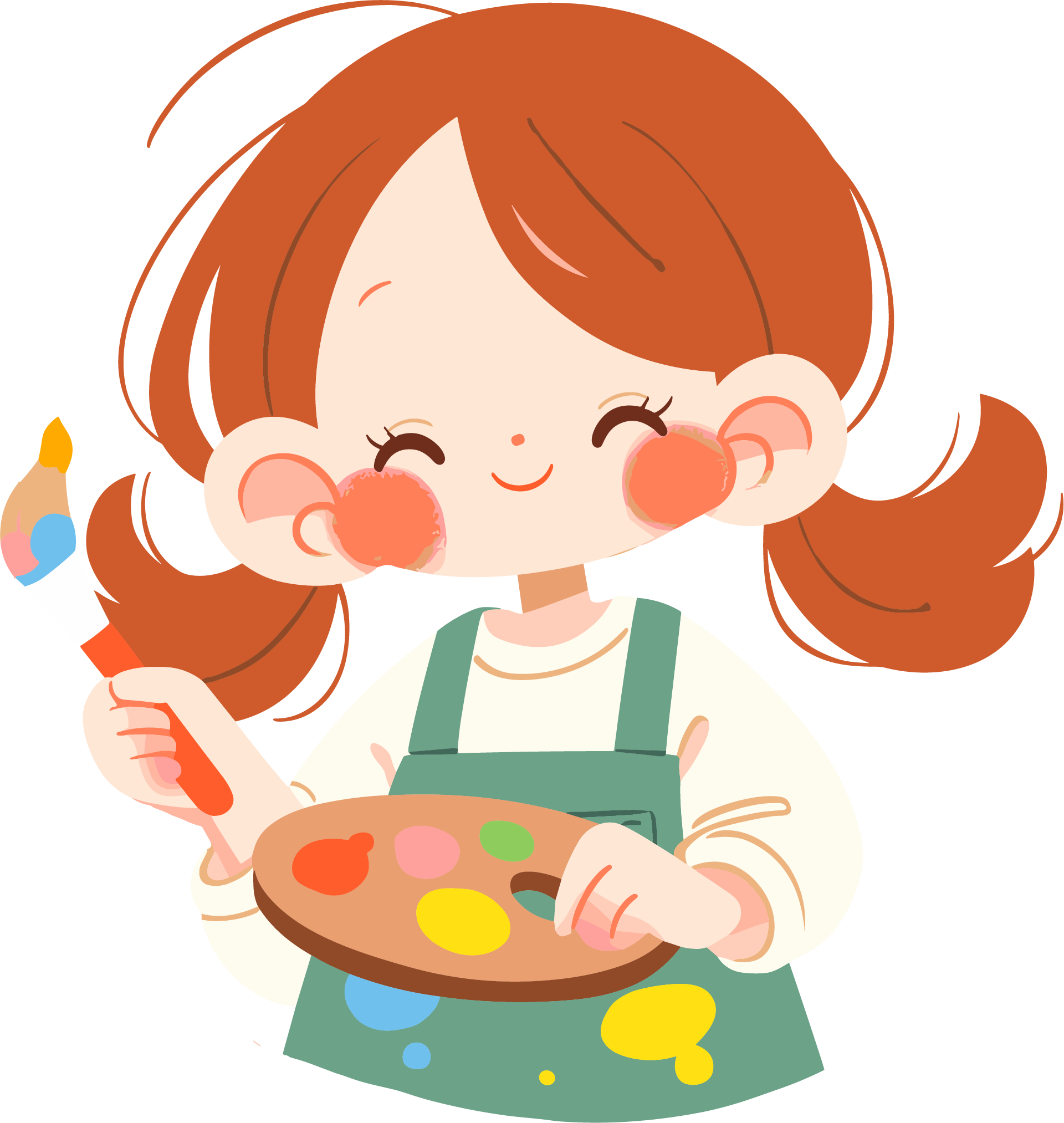 Children's drawing graphic materials