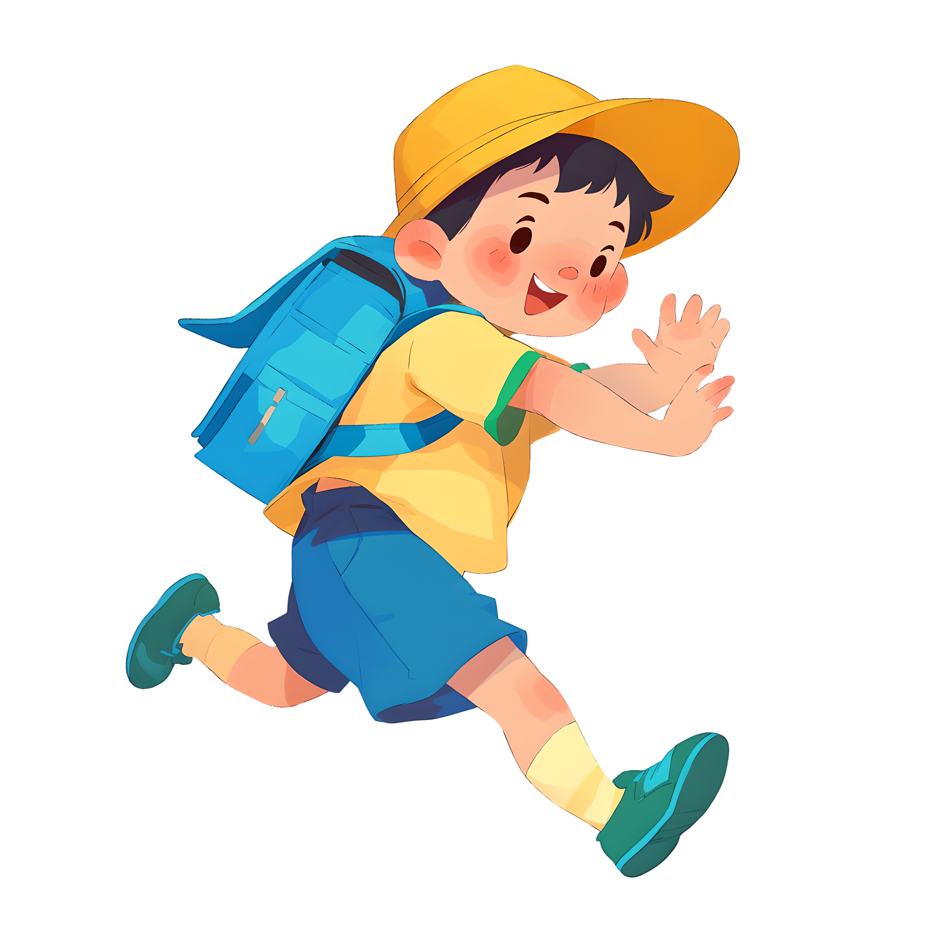 Running Boy Simple and Fun Elements