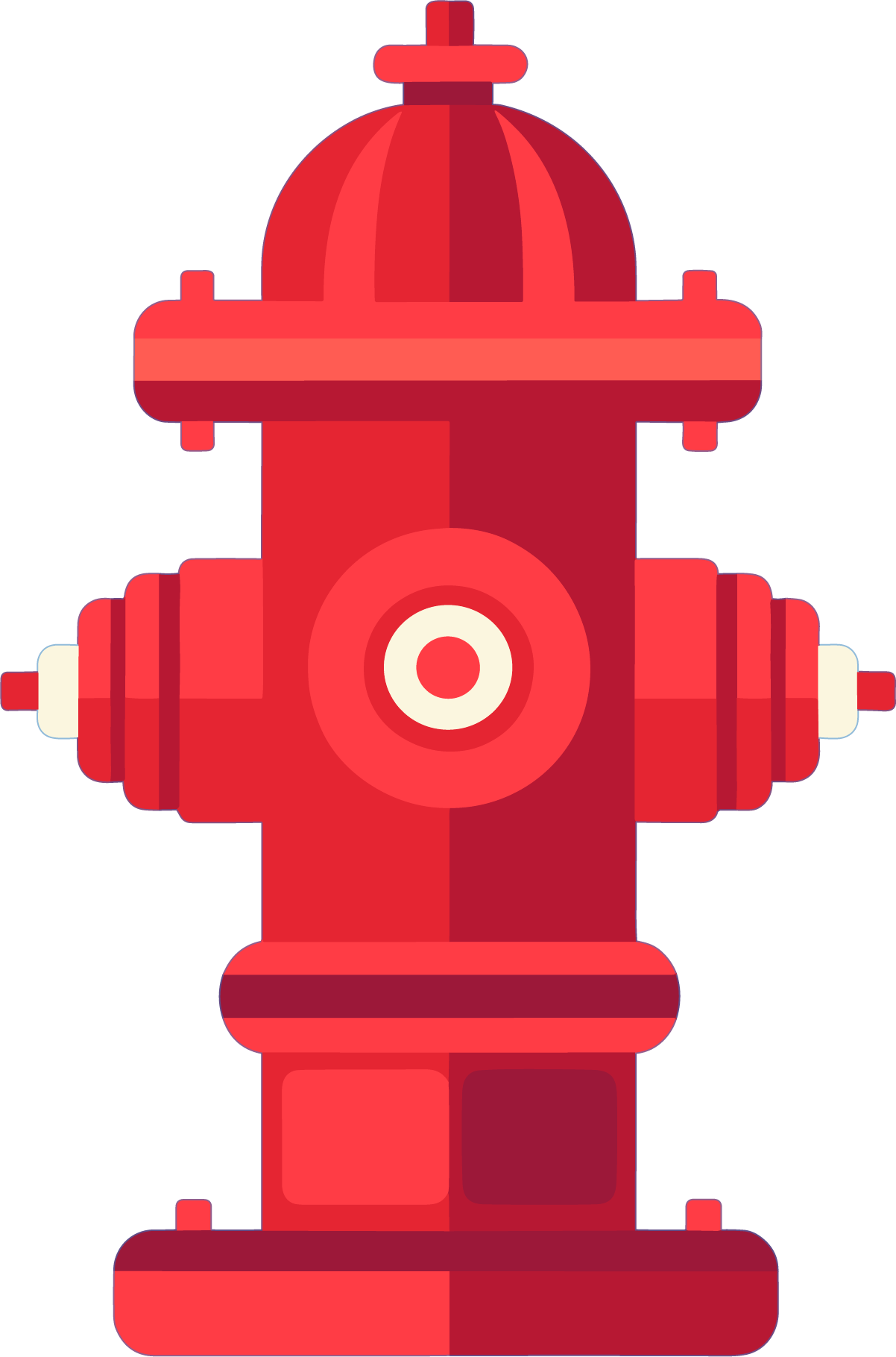 Fire hydrant illustration material