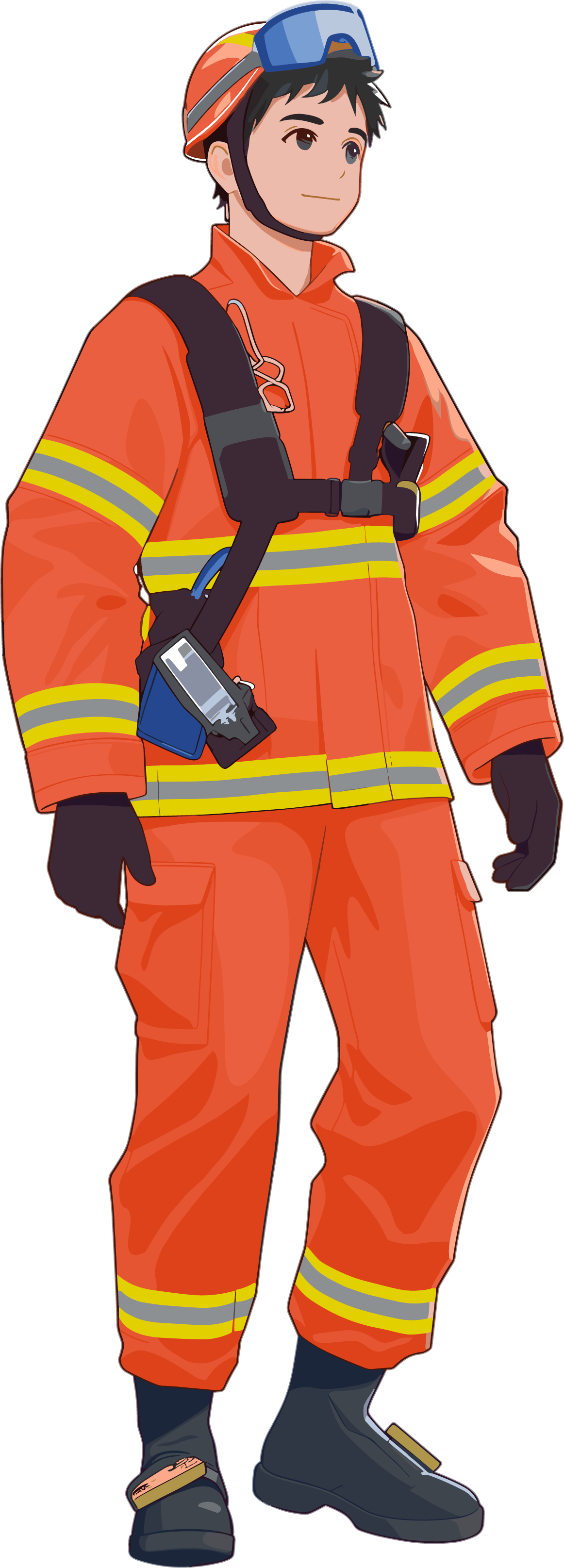 Firefighter Commercial Illustration