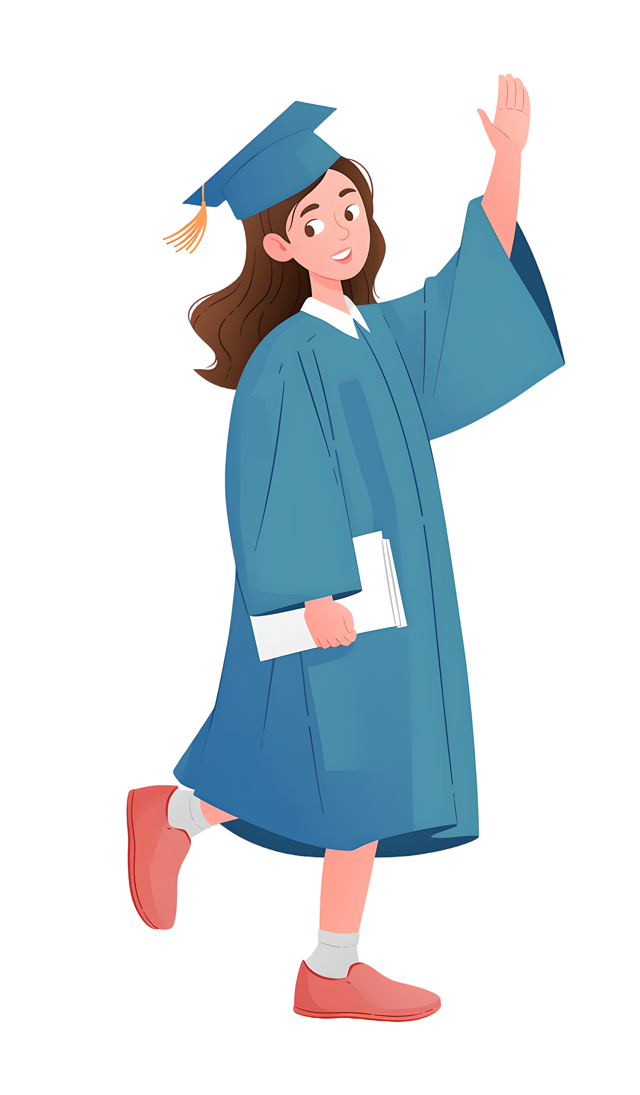 Graduation theme illustration for graduates
