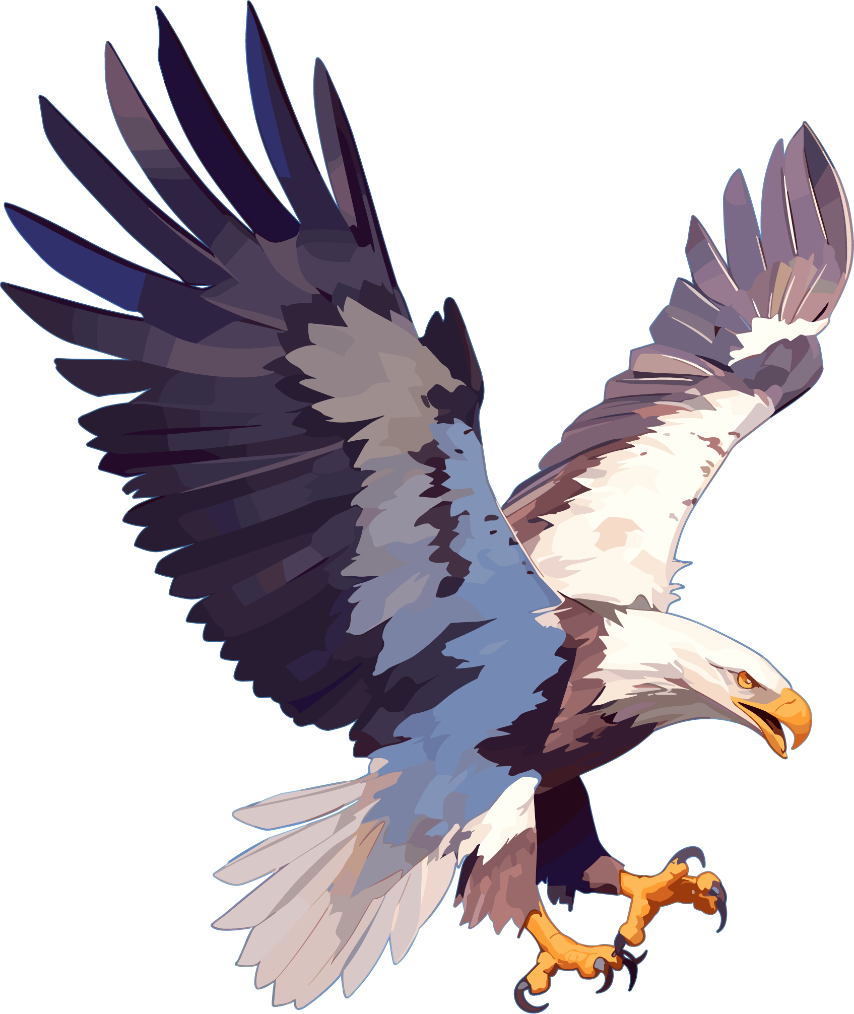 Eagle Flying Illustration