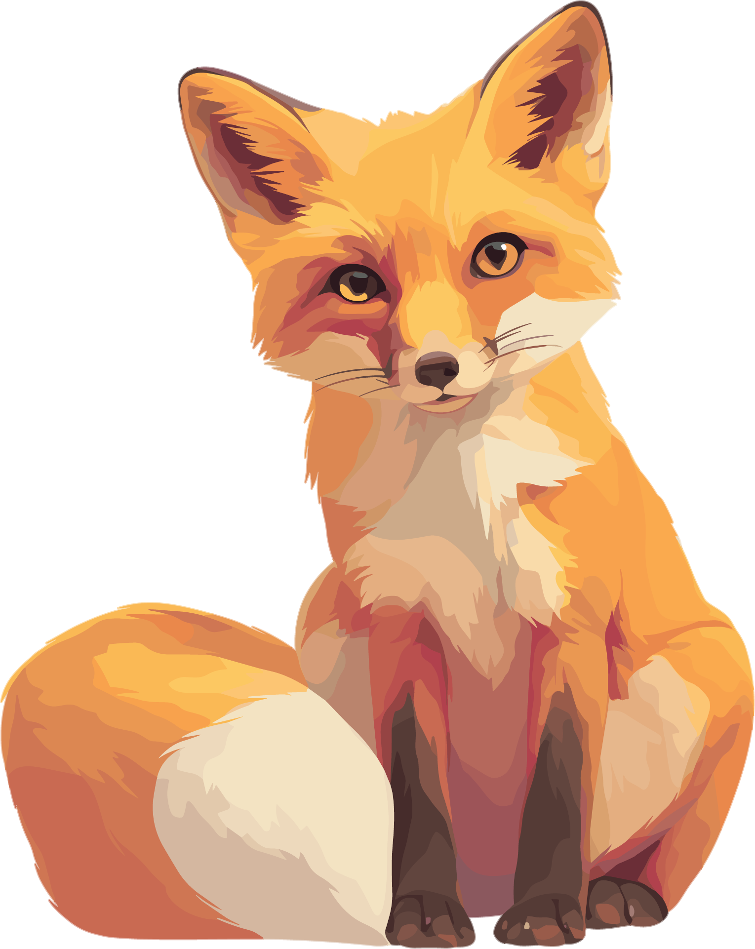 Fox animal illustration