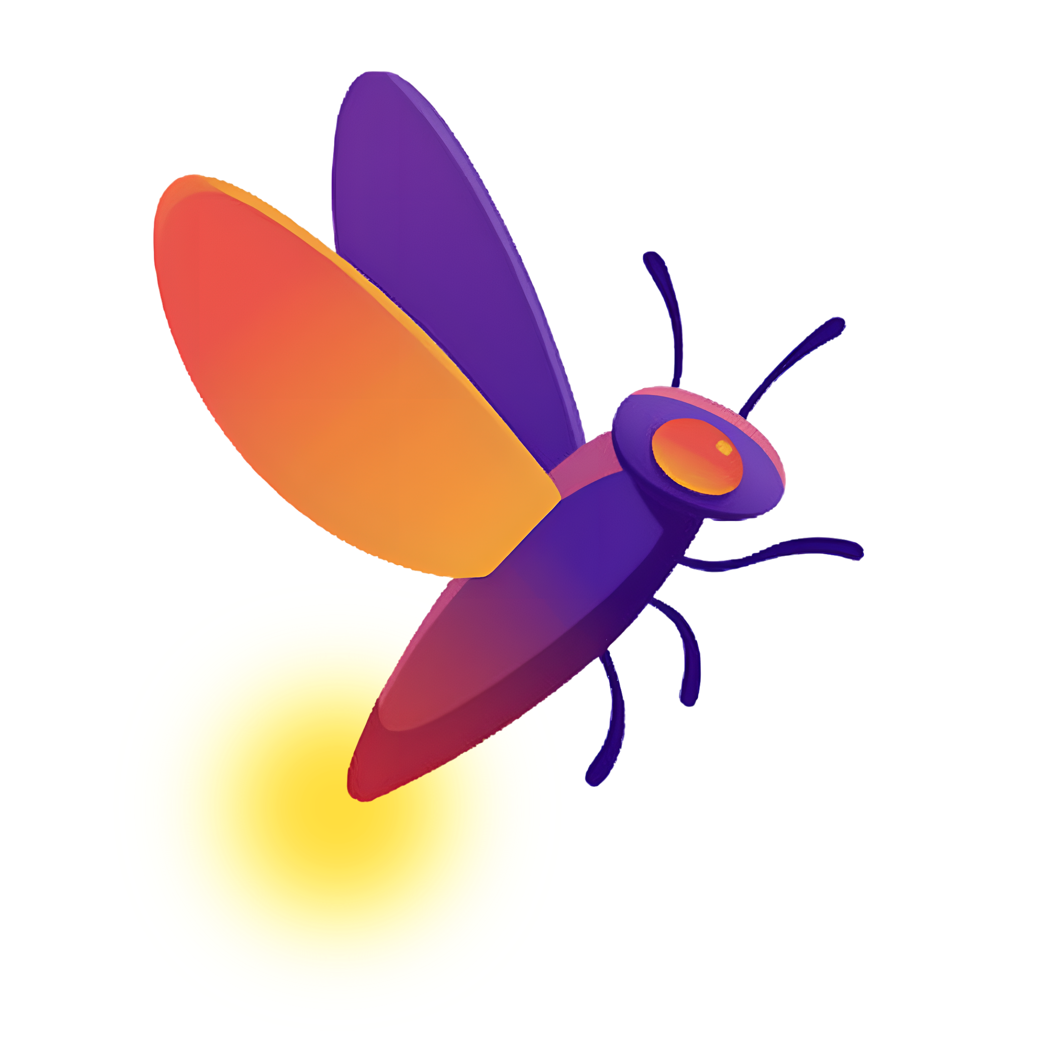 Firefly flat icon material