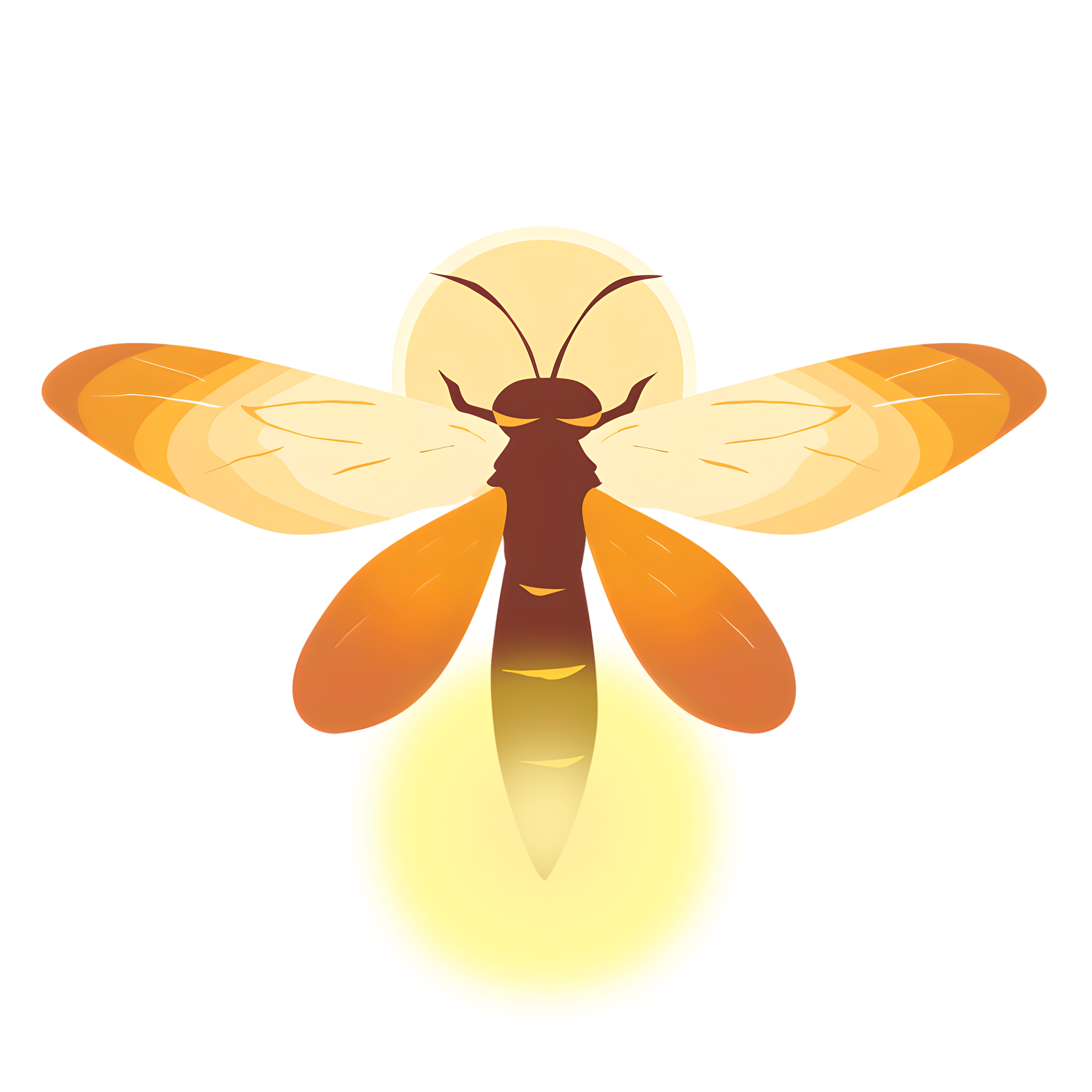 Firefly transparent background material