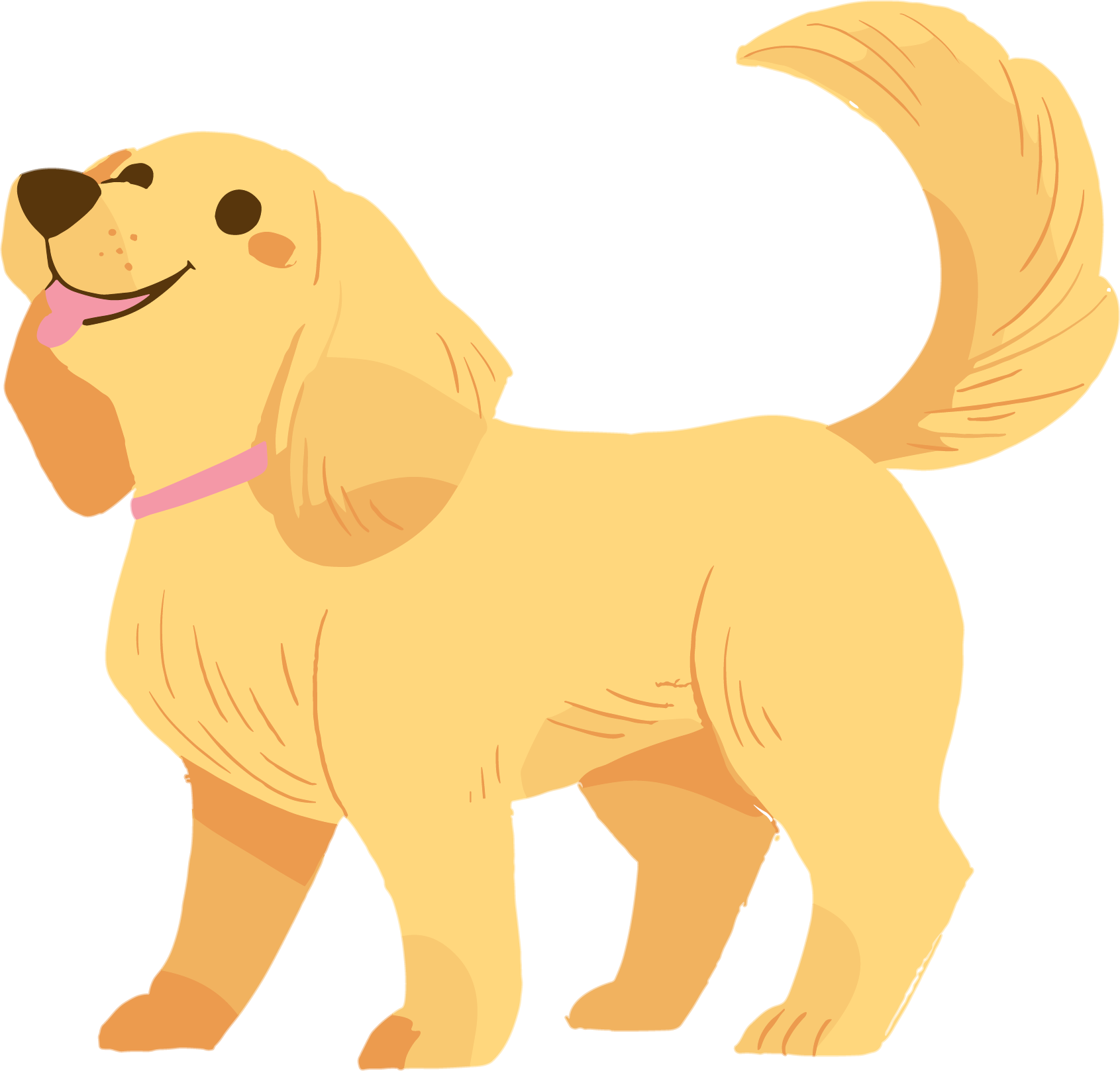 Puppy illustration material