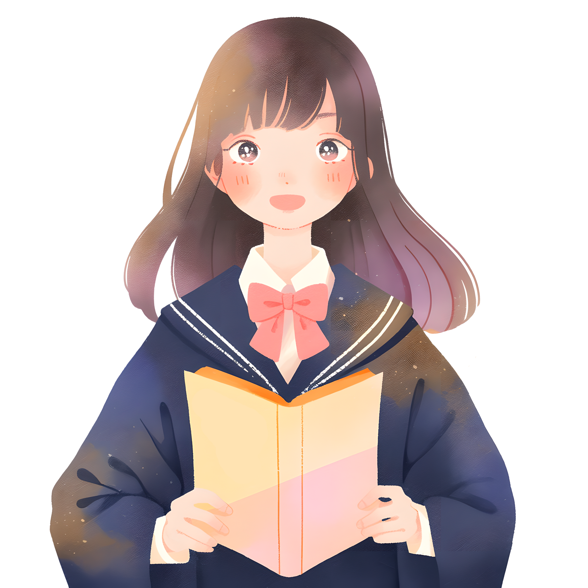 Graduation gown illustration