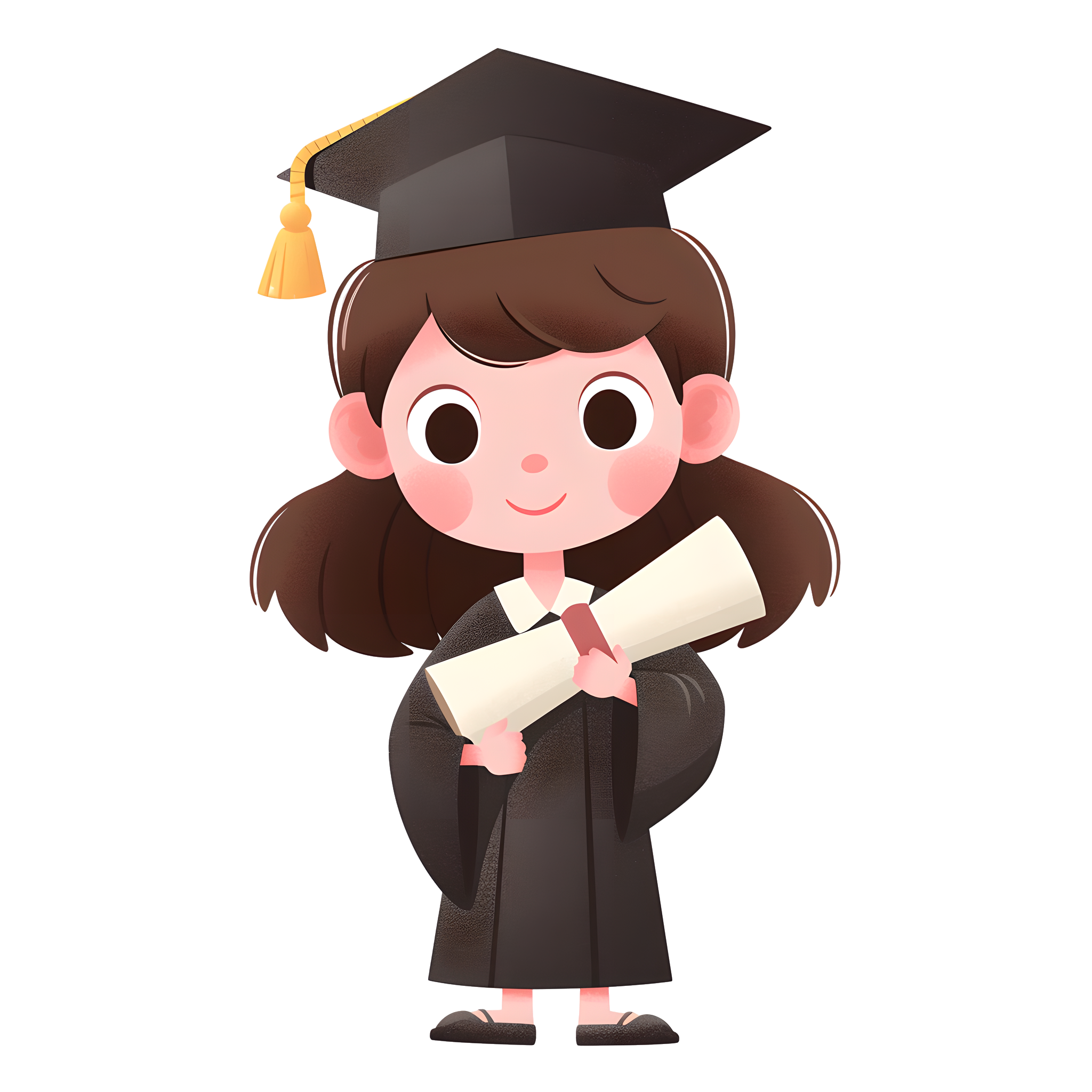 Graduate Q-version illustration