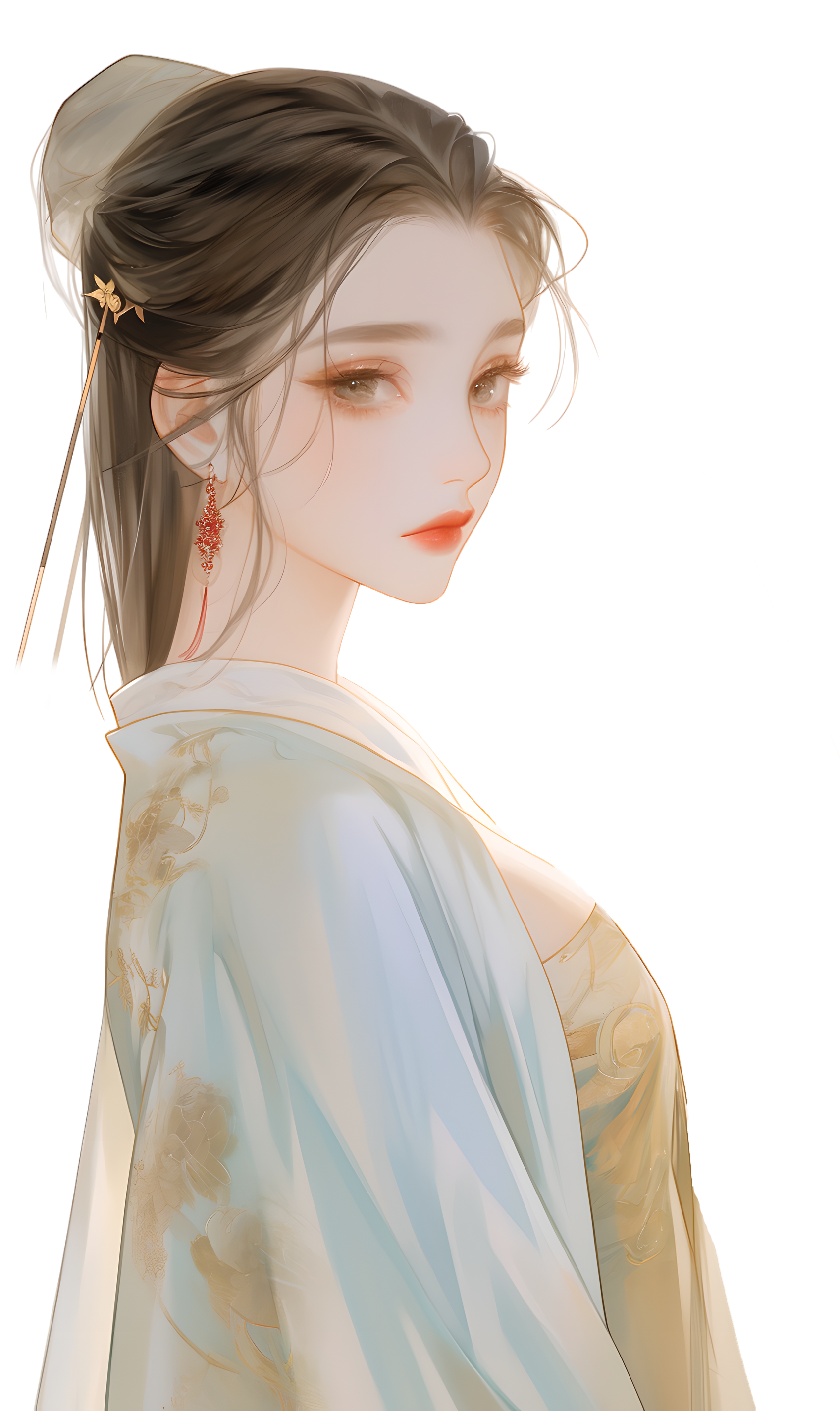 High-definition graphic material of ancient costume beauties