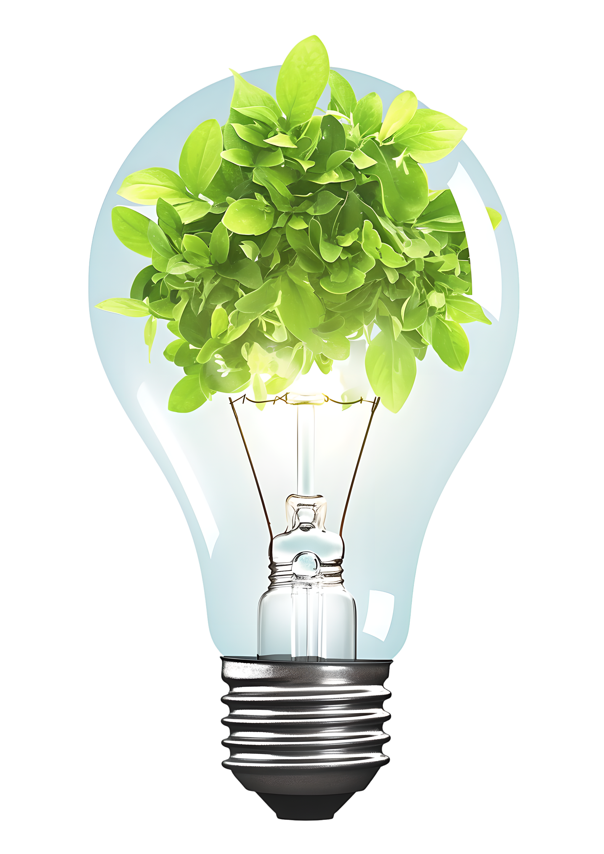 Eco-friendly light bulb green energy illustration
