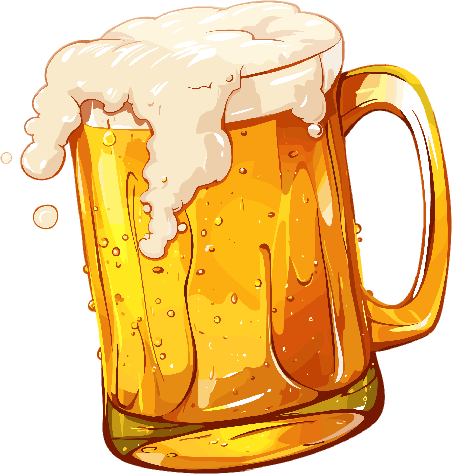 Draft beer high-definition PNG illustration