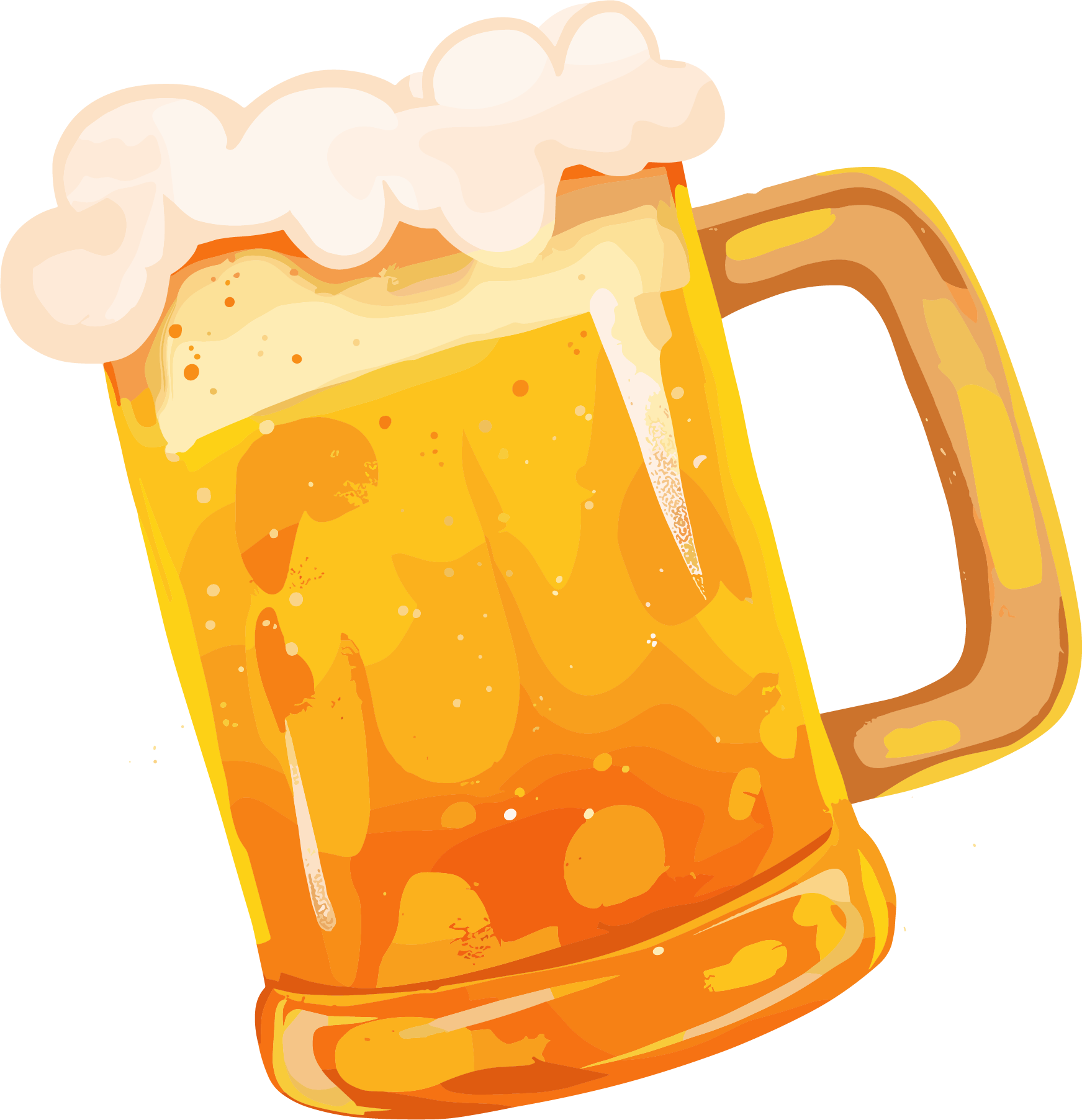 Draft Beer Summer Illustration