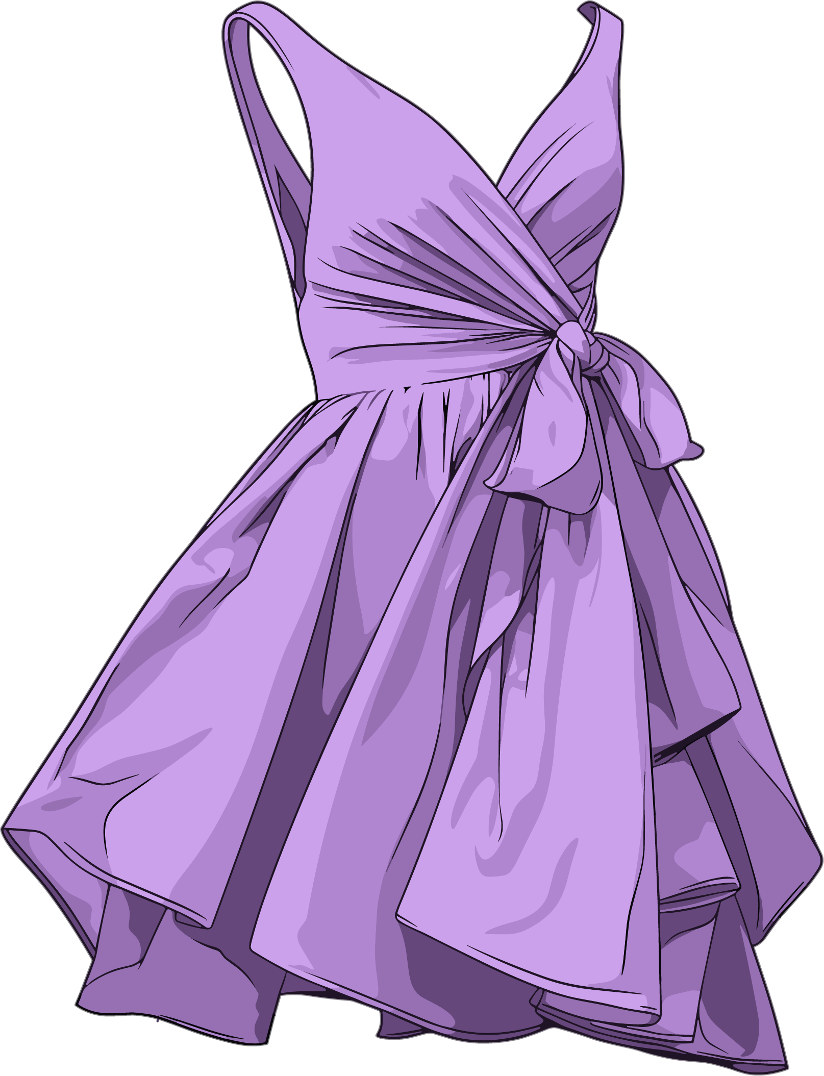 Dress fashion vector illustration
