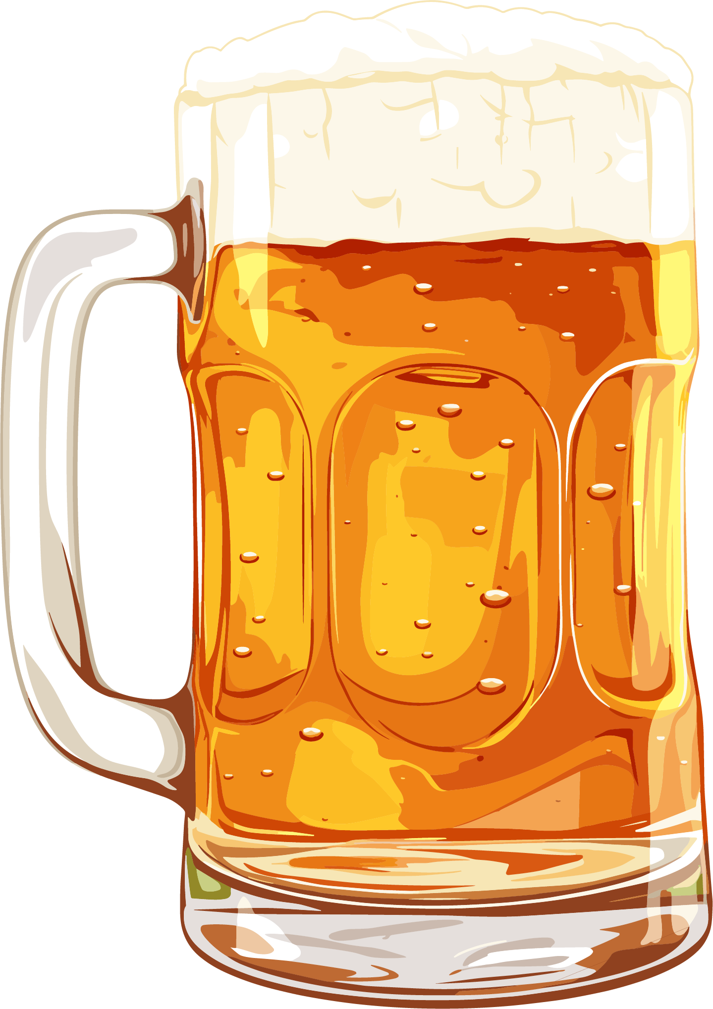 Draft Beer Summer Illustration