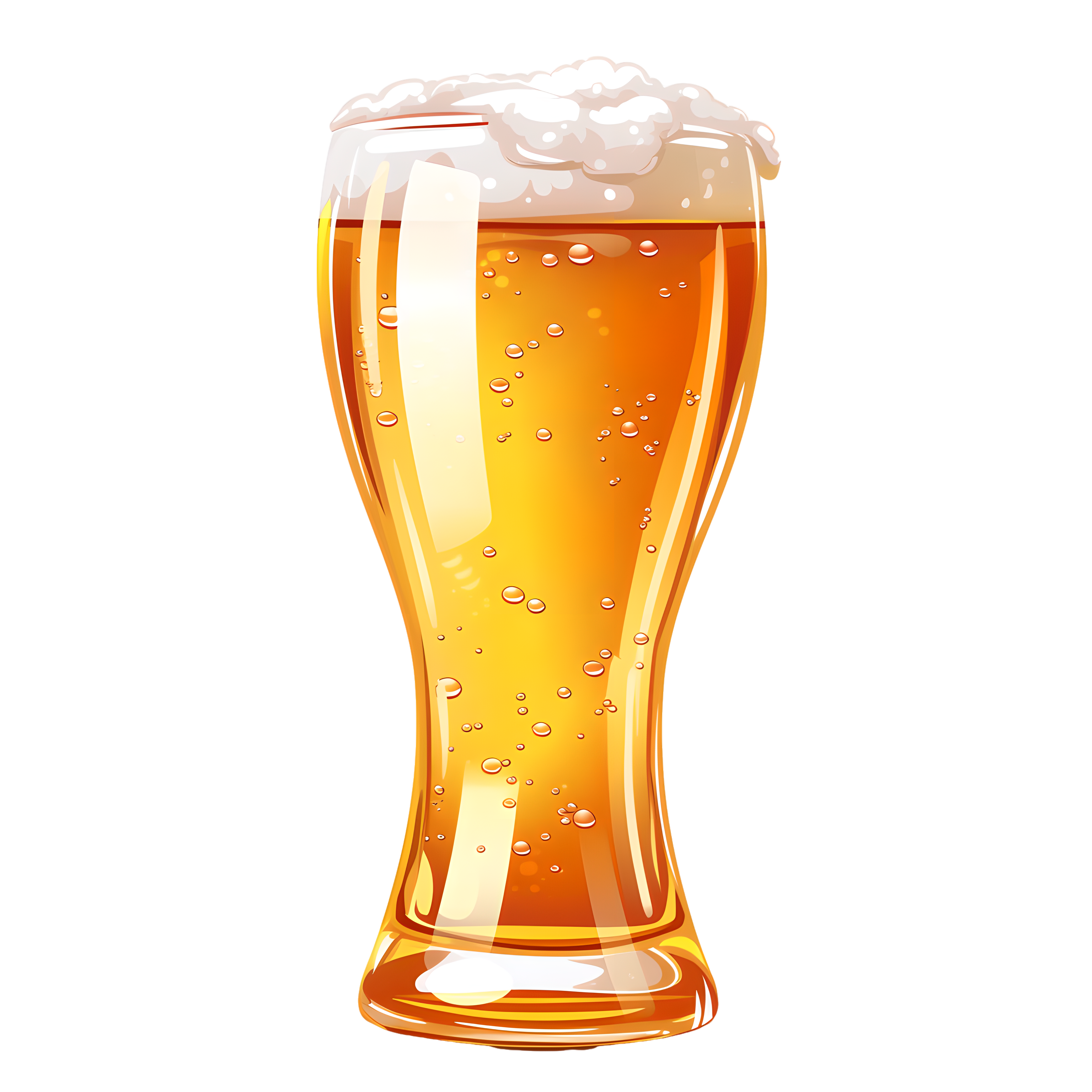 Draft beer high-definition illustration