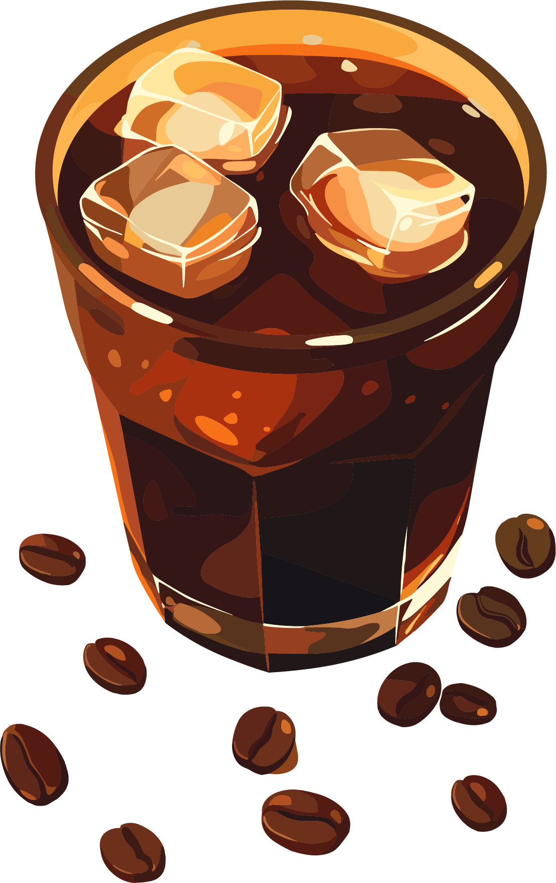 High-definition material of black coffee