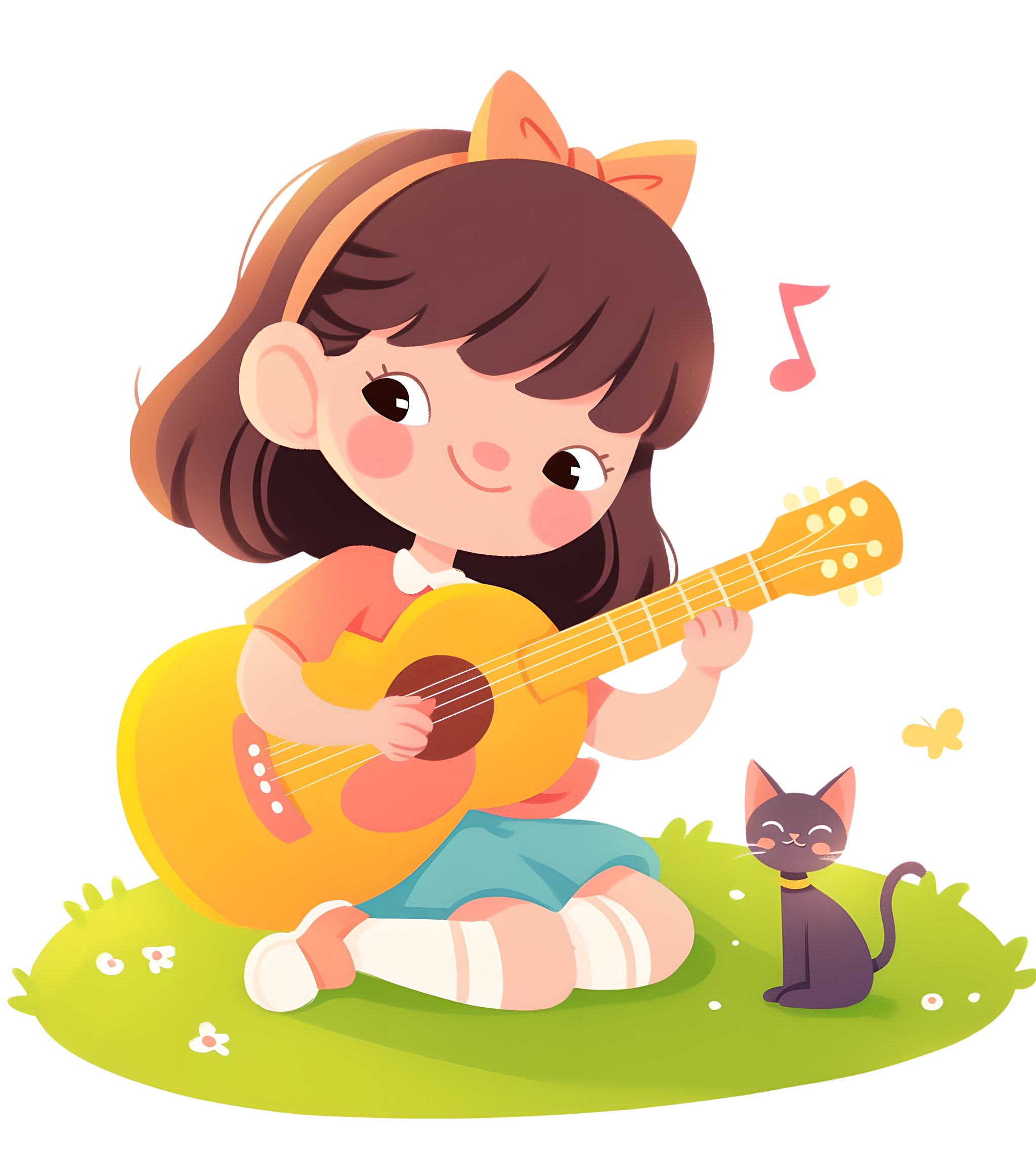 Cartoon character illustration materials