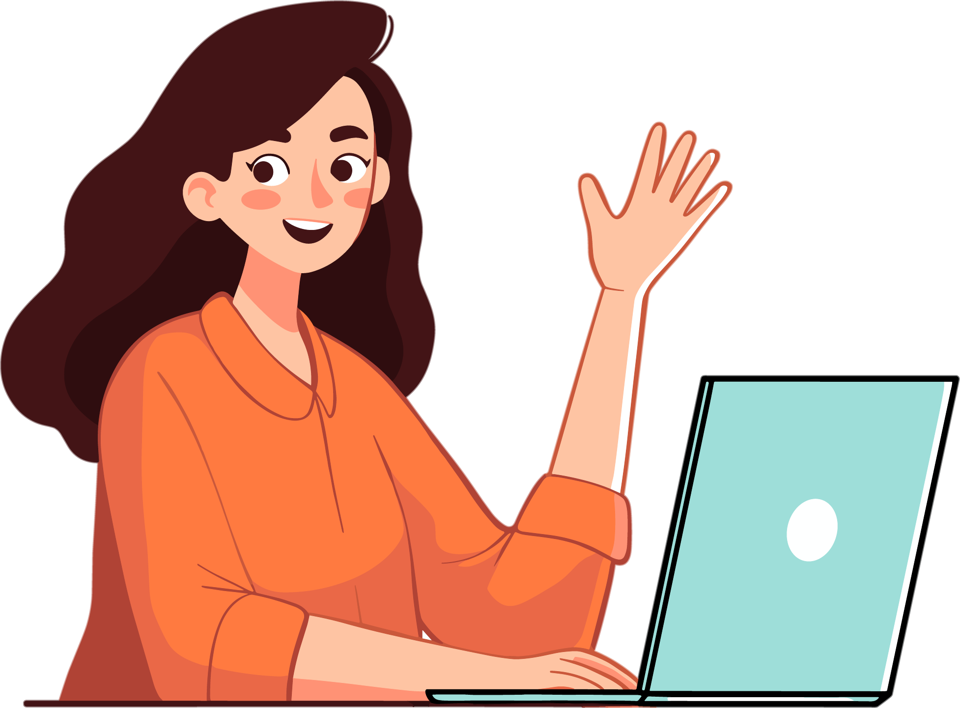 Cartoon character illustration materials