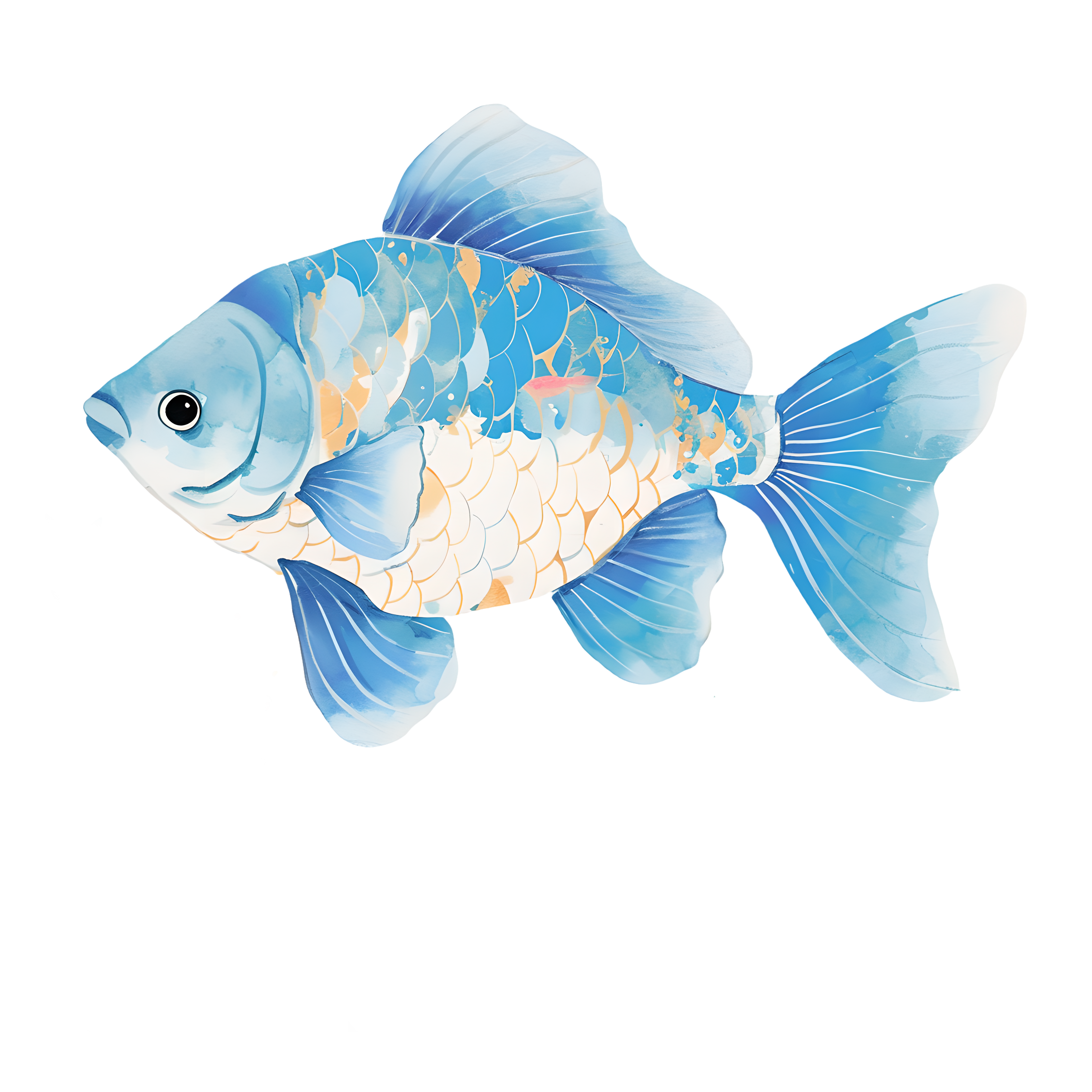 Fish transparent background illustration