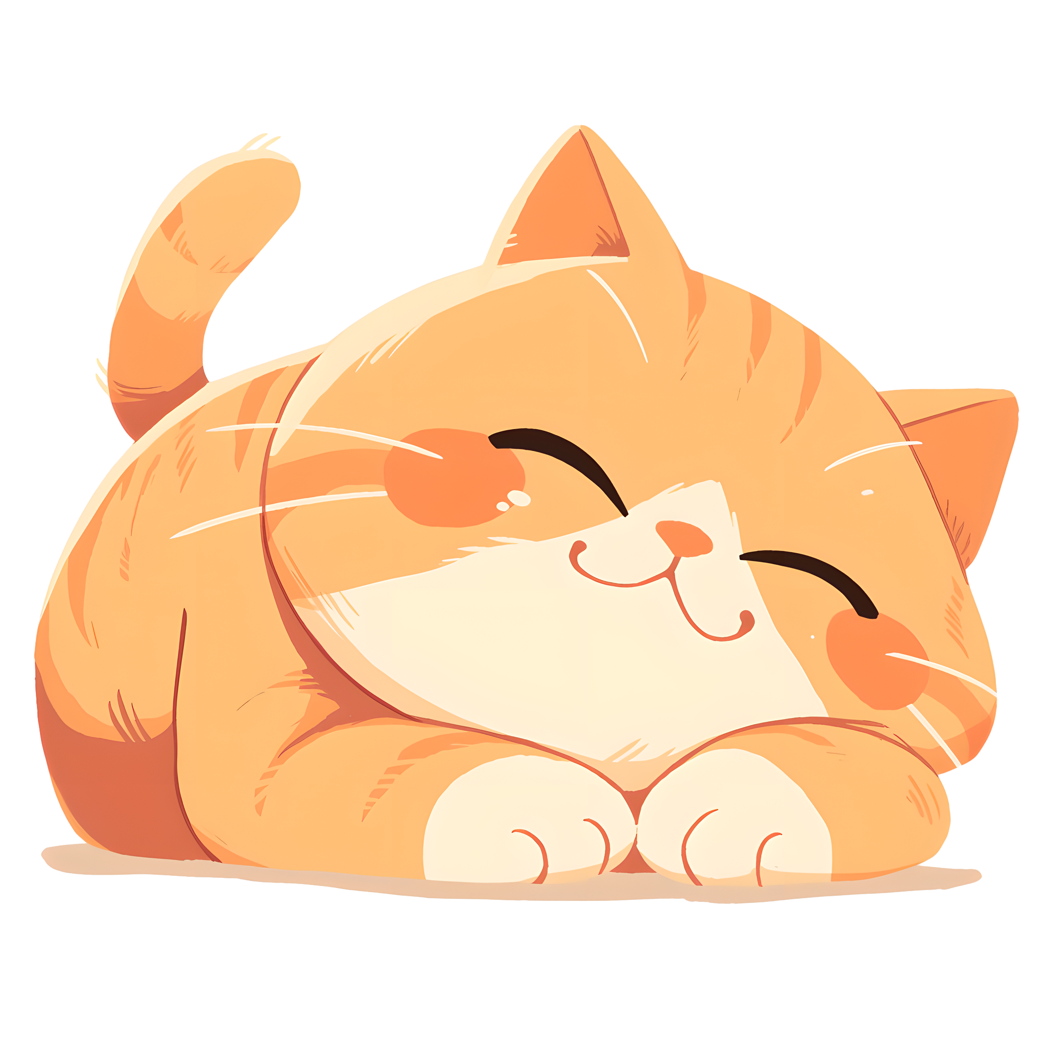 High-definition cat graphic material