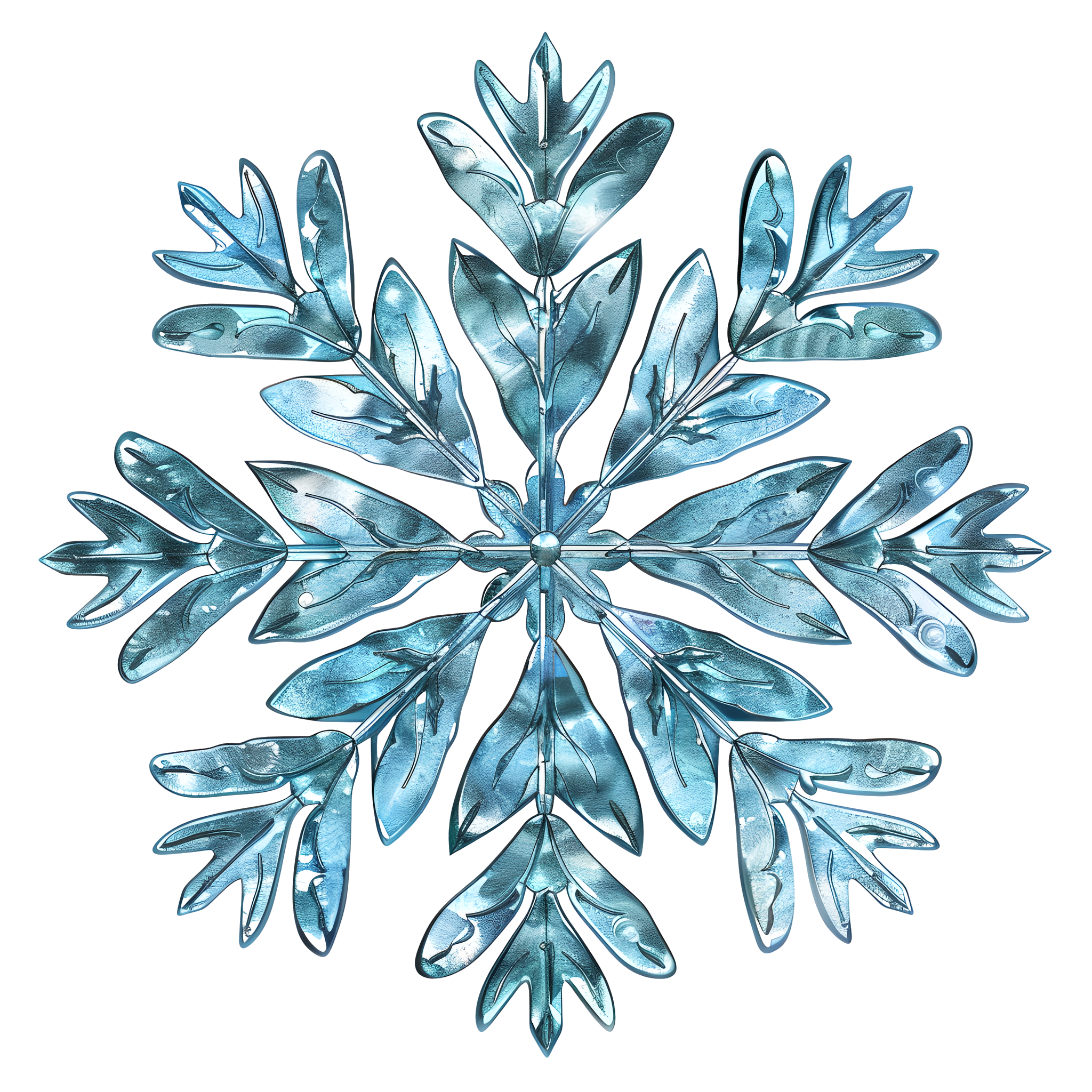 Snowflake cartoon elements