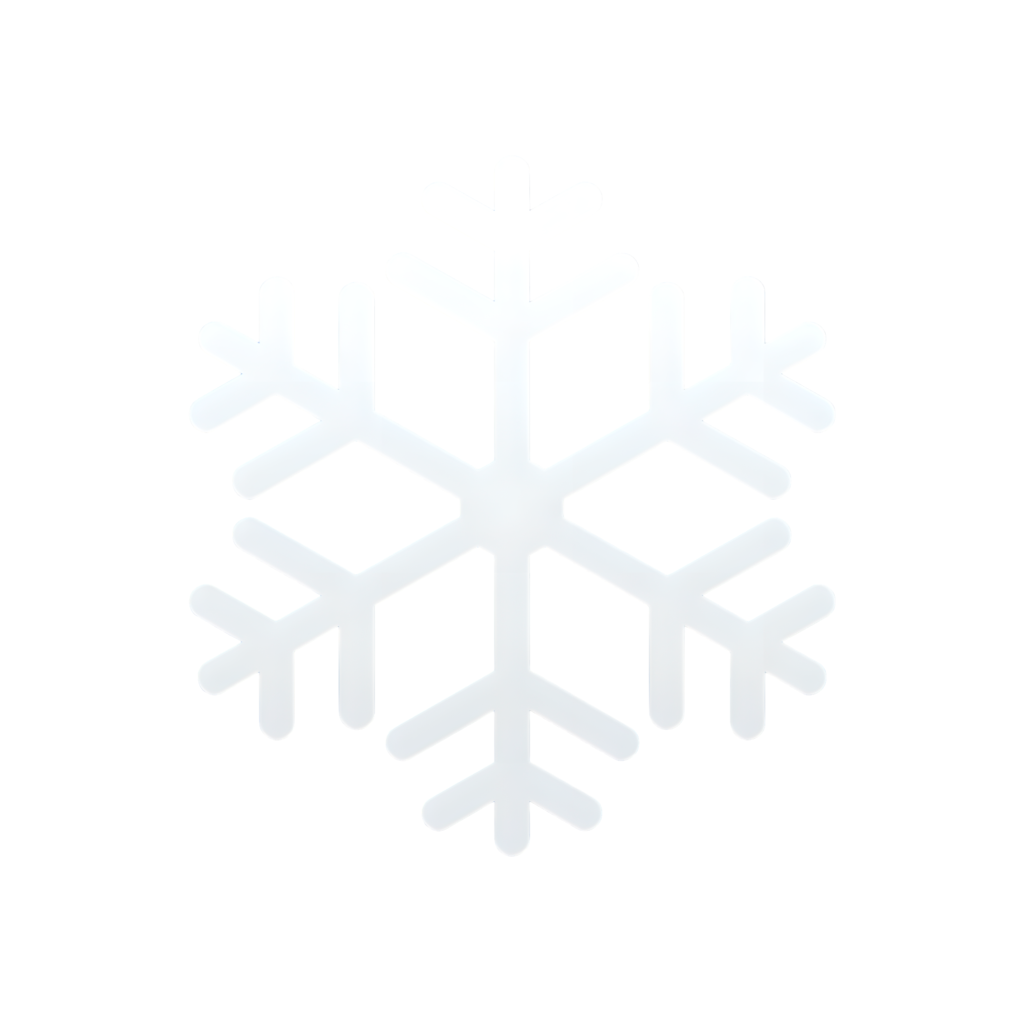 Snowflake transparent background material
