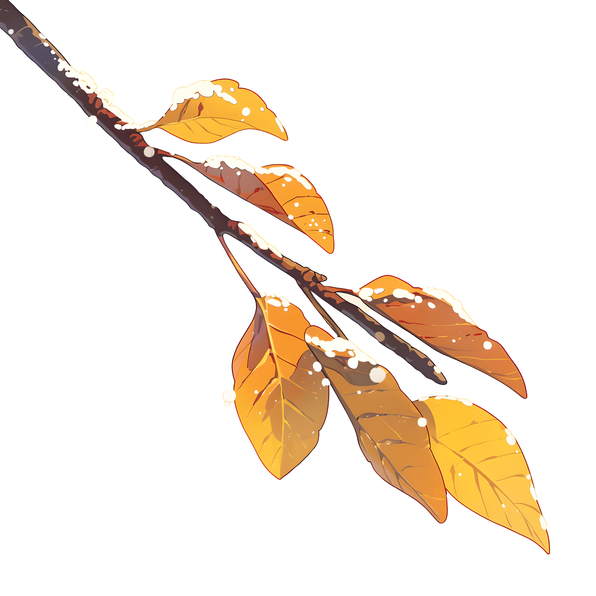 Frostfall leaves can be used for commercial illustrations