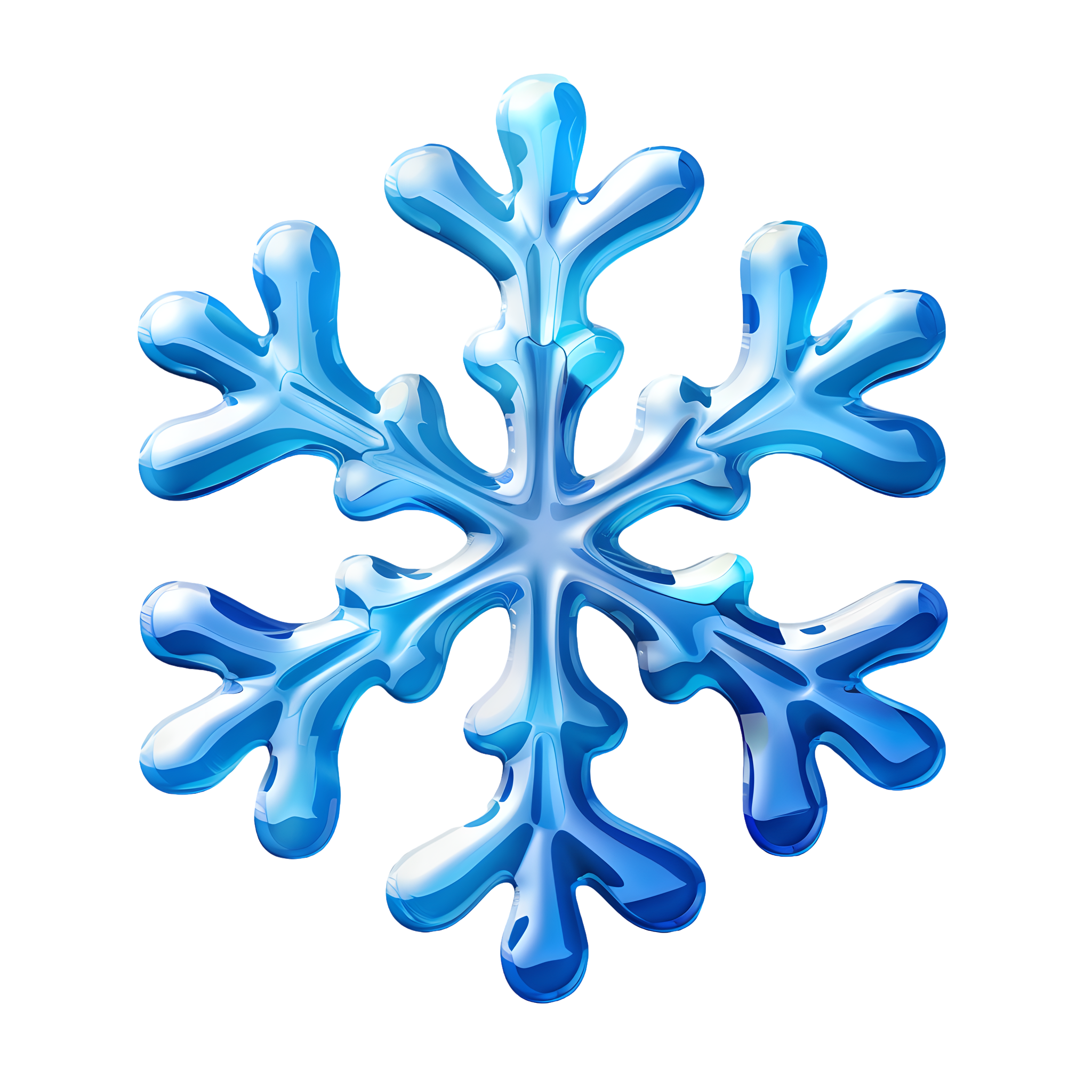 High-definition illustration of snowflakes