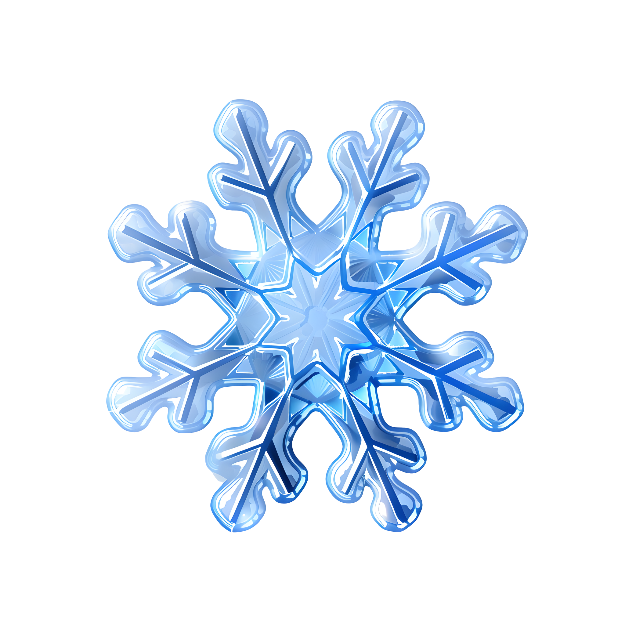 Snowflake Creative PNG Material