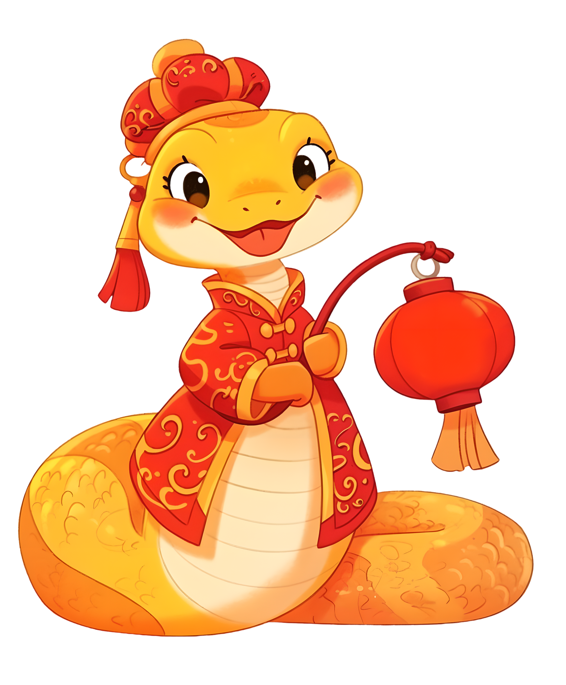 Cute little snake illustration