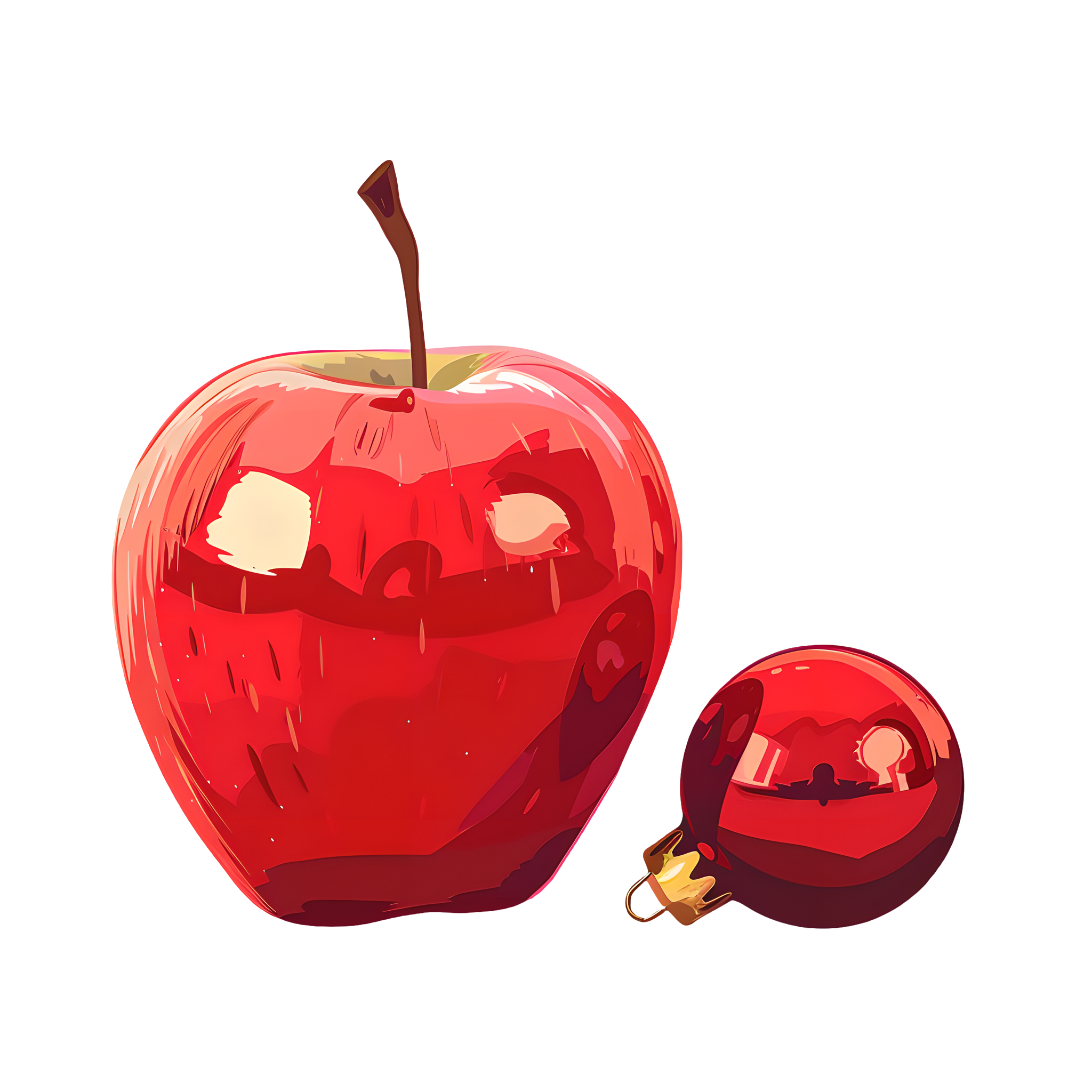 Christmas apple Christmas decoration ball material