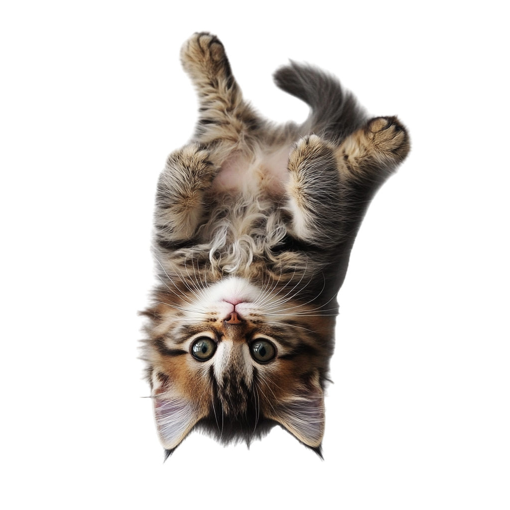 Cute illustration of a tabby cat