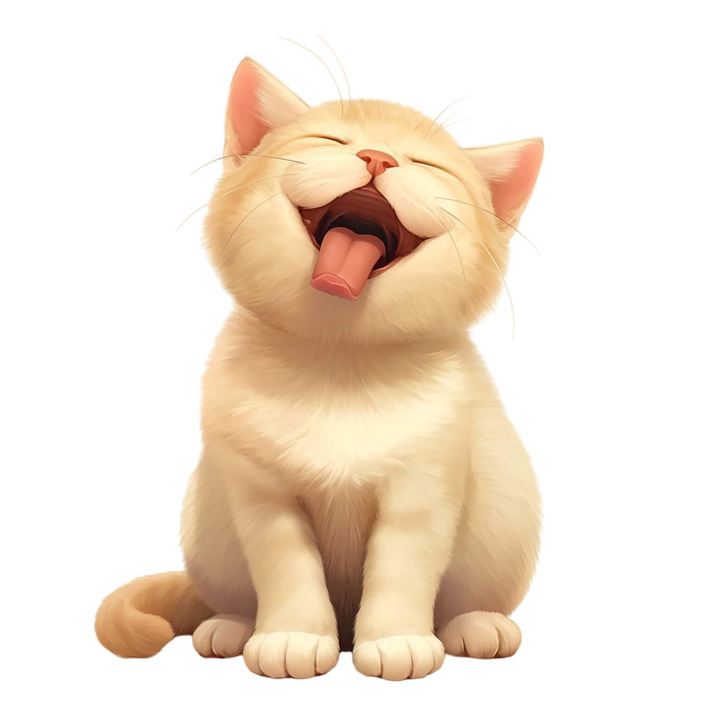 Cute cat PNG material