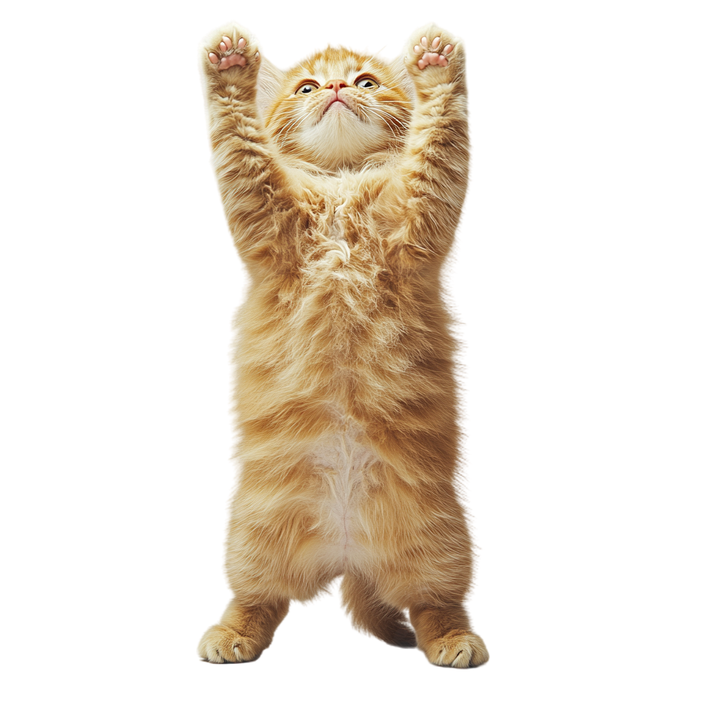Cute illustration of an orange cat