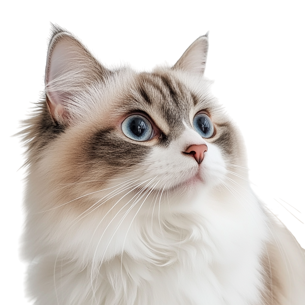 Cute Ragdoll Cat Illustration