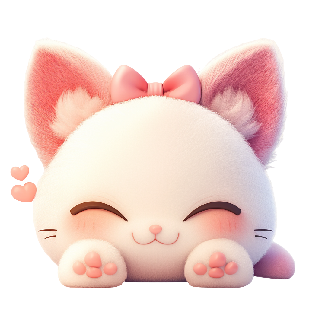 3D Cute Cat Material