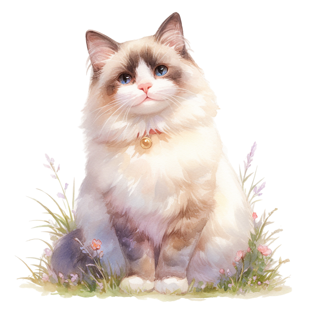 Ragdoll cat cute material