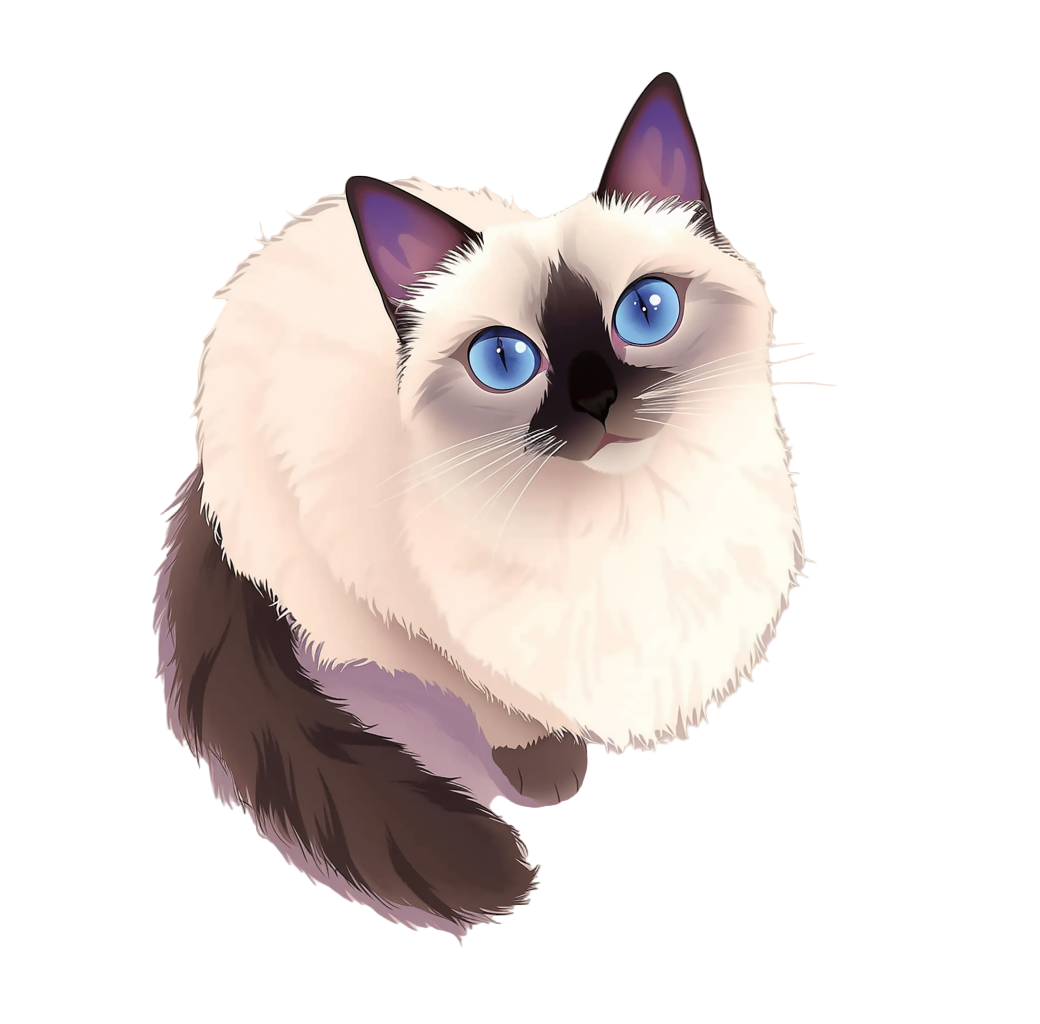 Cute Siamese Cat Material