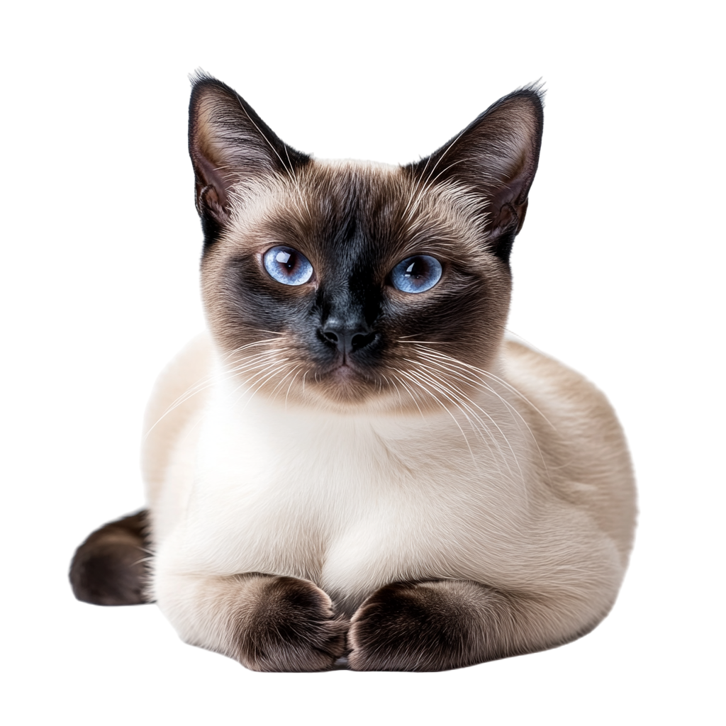 Siamese cat PNG transparent background material
