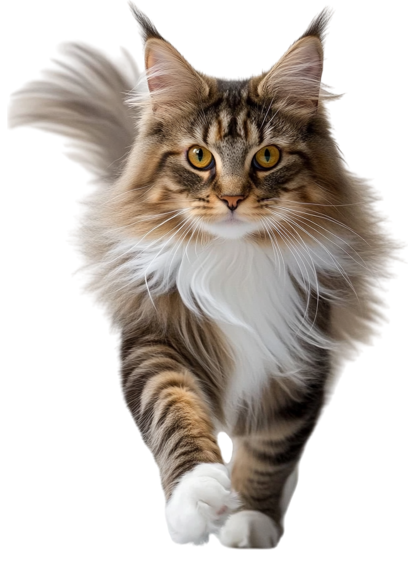 Maine Coon cat high-definition graphic material