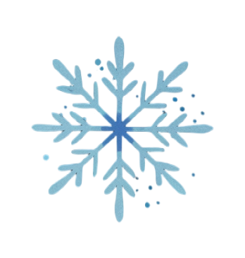 Snowflake cartoon illustration