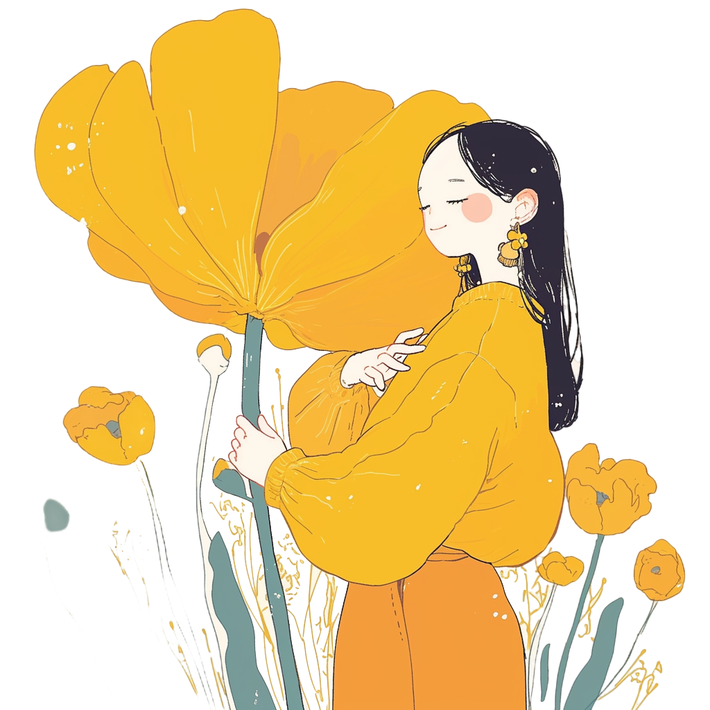 Mother's Day watercolor illustration