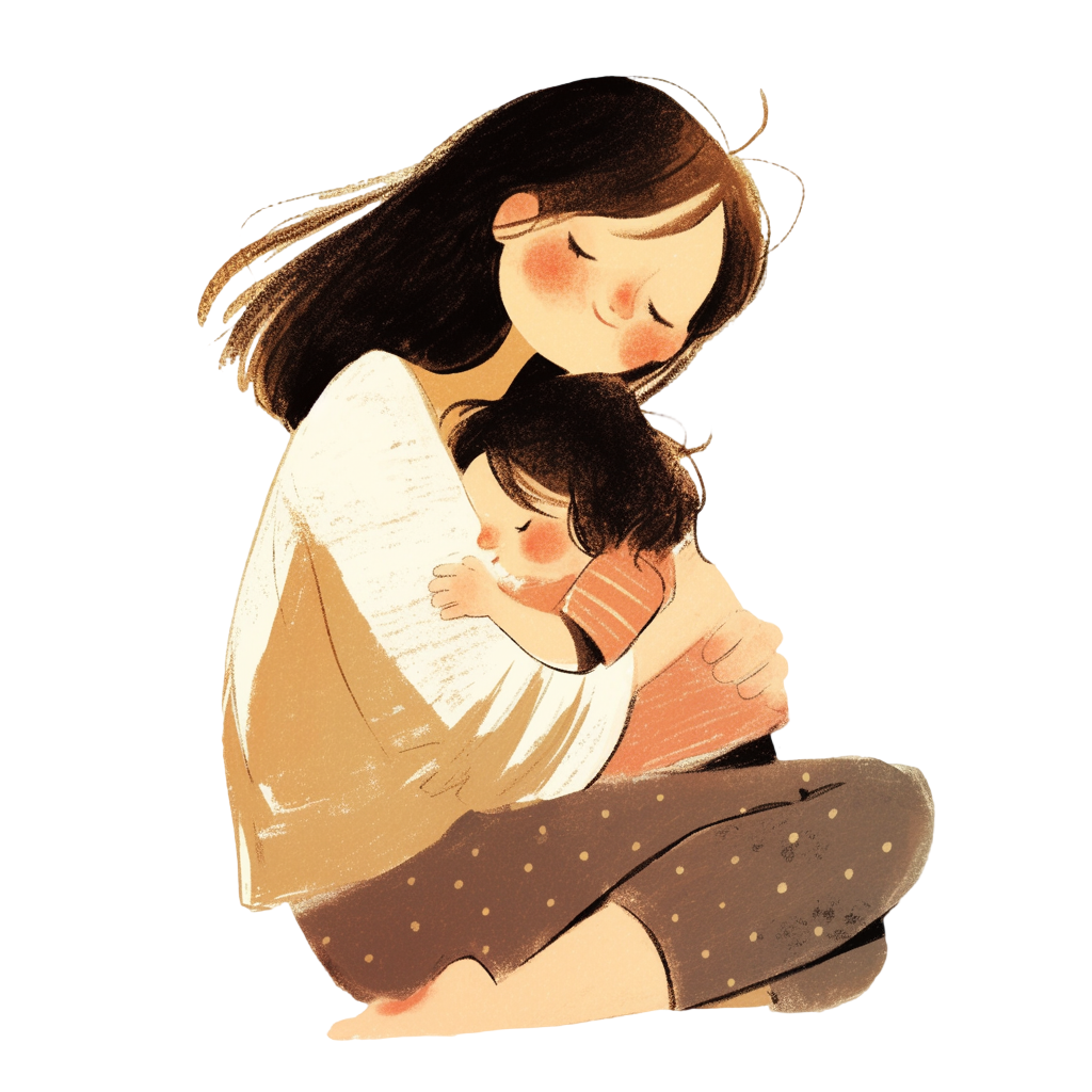 Illustration of Mother's Great Love